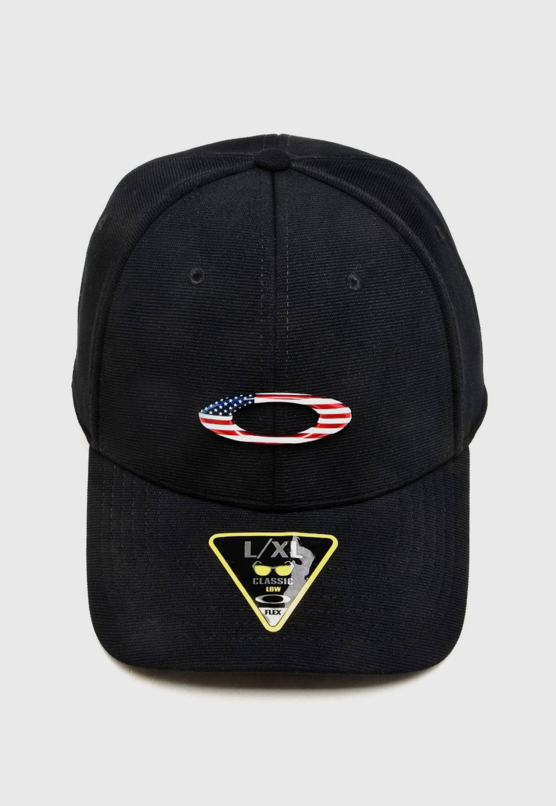 Boné Fechado Oakley Tican Cap Aba Curva Preto