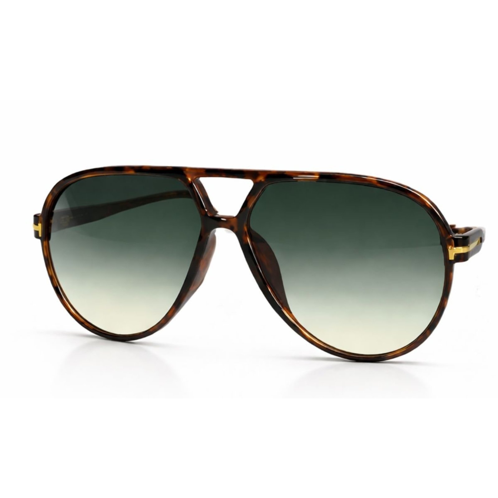 Óculos de Sol Oversized Aviador Premium Tendência Preto