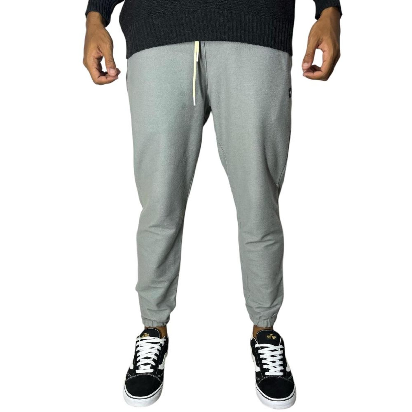 Calça Moletom Sarjado- HD – Cinza