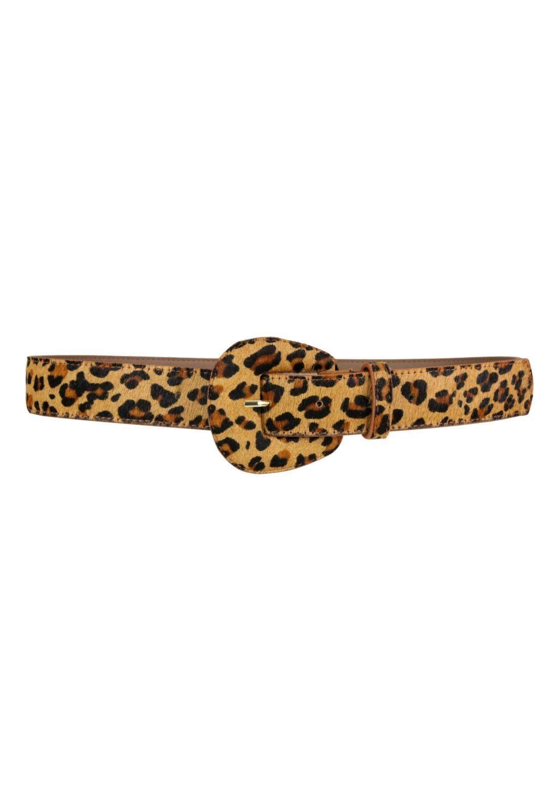 Cinto Crisfael Couro Animal Print Onça – Emilly