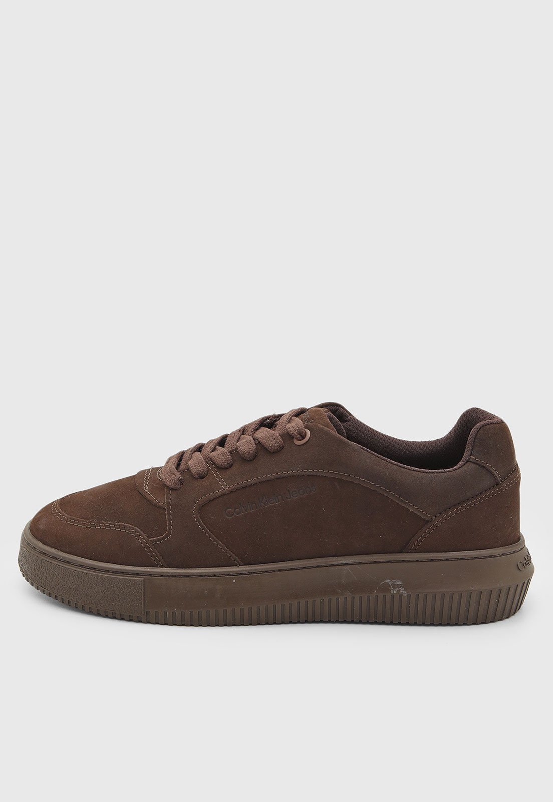 Tênis Masculino Calvin Klein Couro Marrom