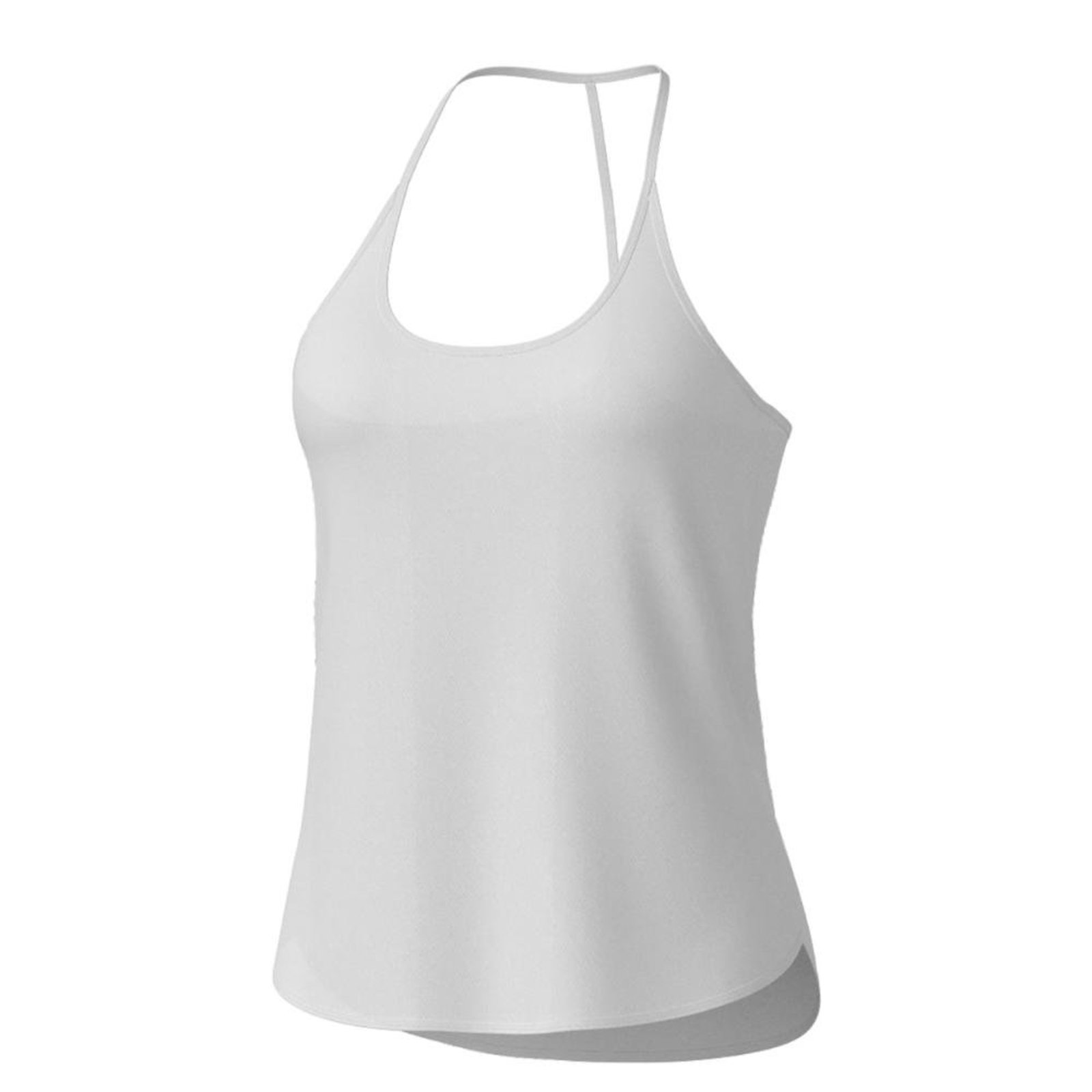 Regata Fila Alça Crepe Flow Feminina Incolor