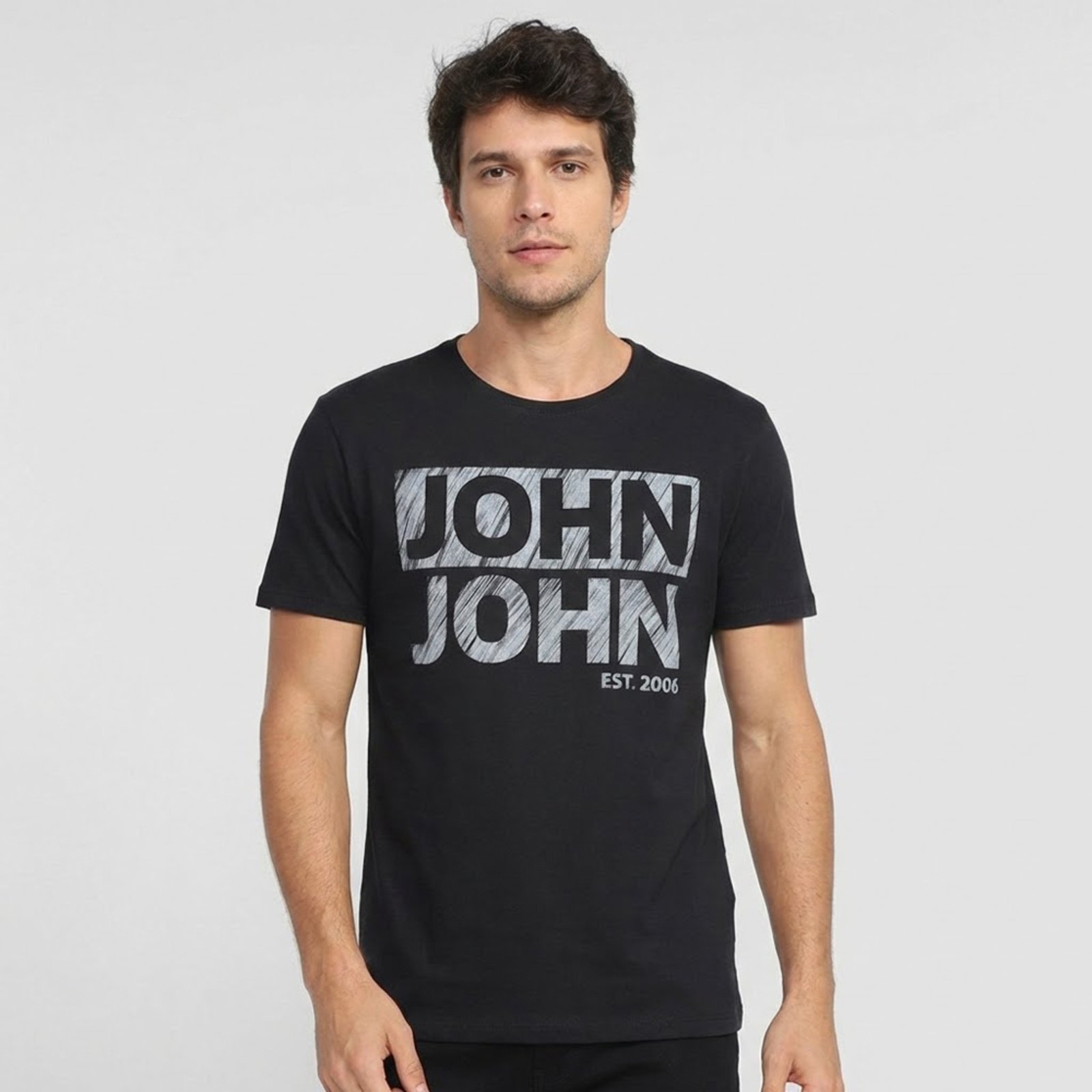 Camiseta John John Regular Fall Ou26 Preto Masculino