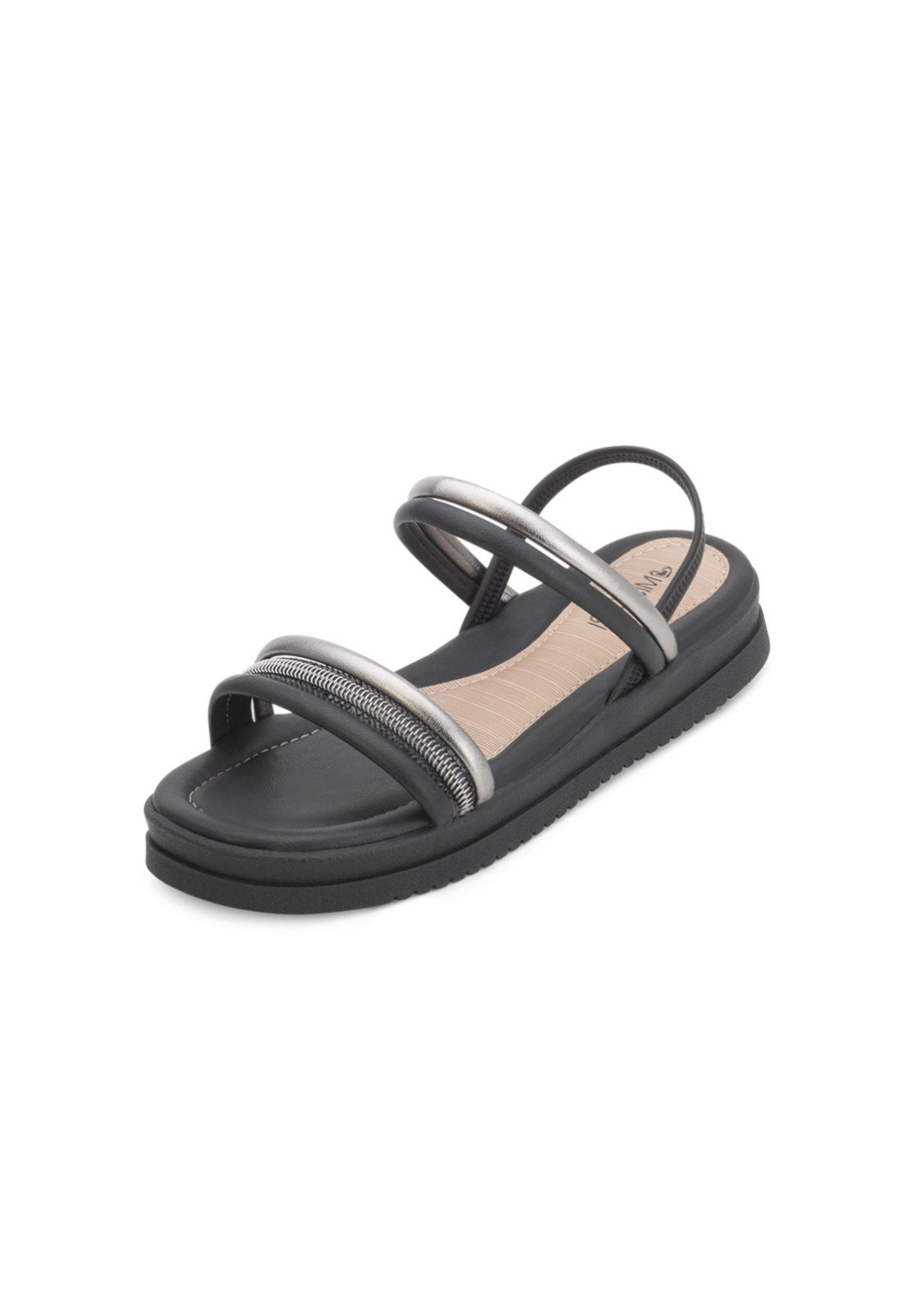 Sandália Mississipi MS24-MB533 Preto-Chumbo