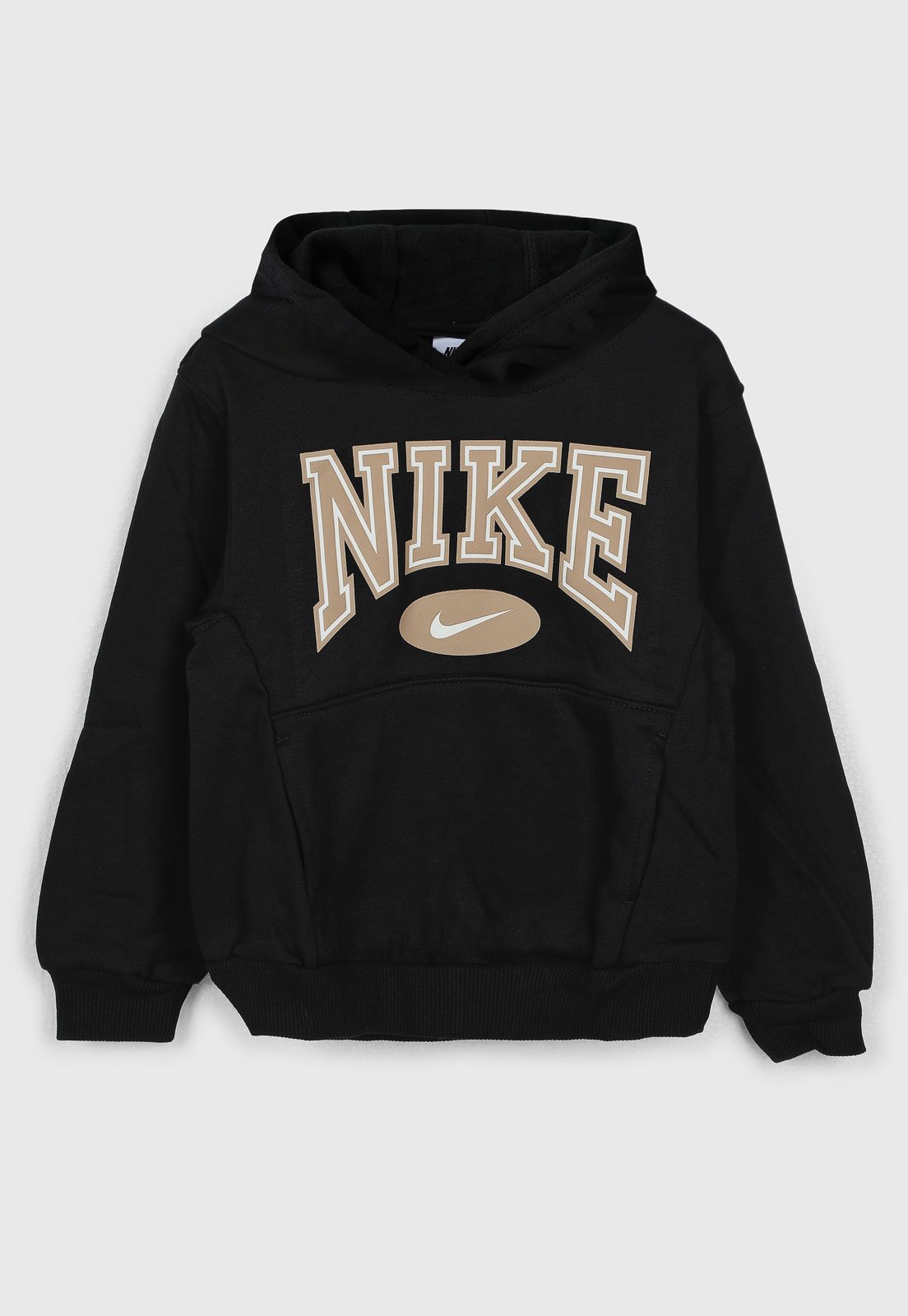 Infantil - Blusa de Moletom Nike Com Capuz Preta