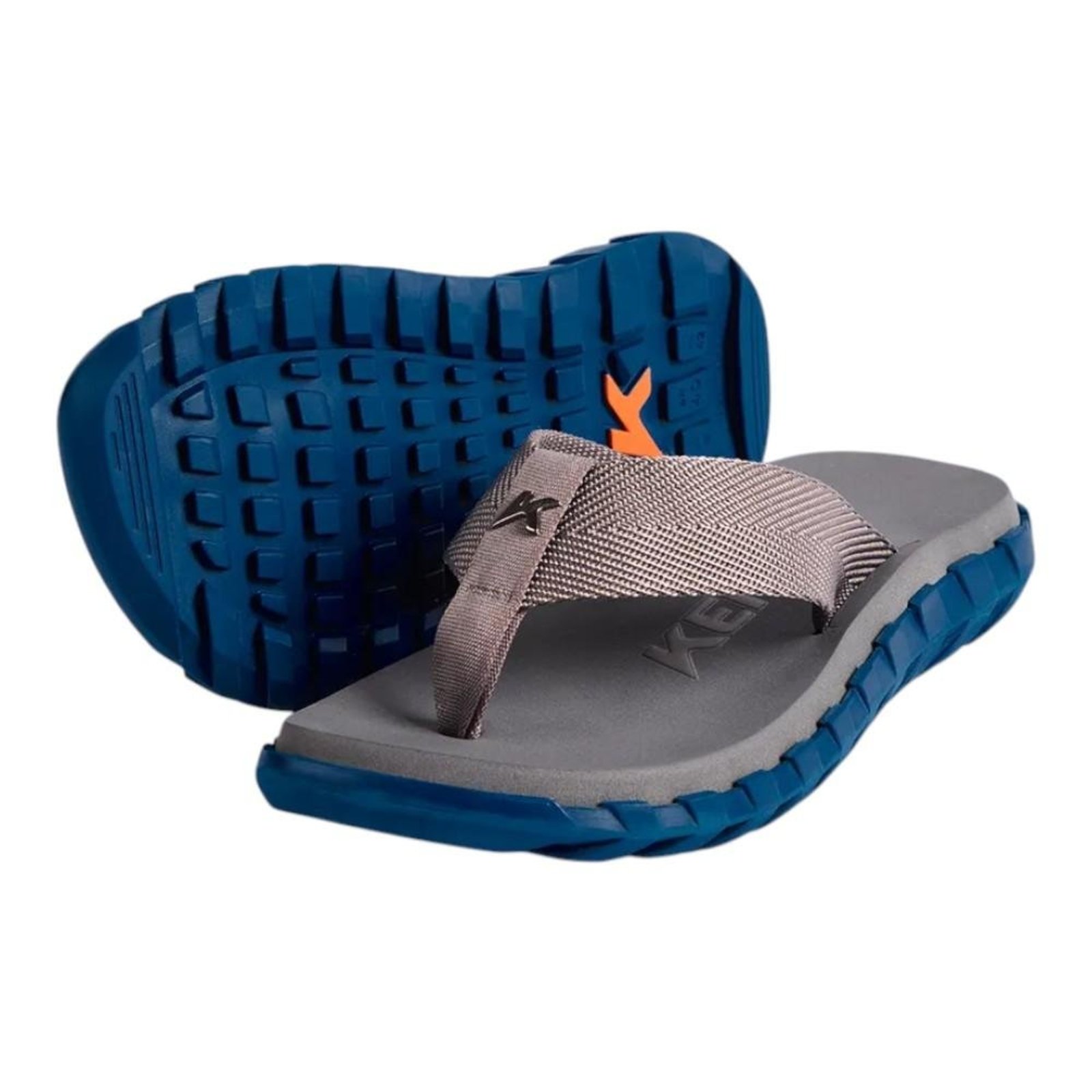 Chinelo Kenner Megah Masculino Cinza e Azul Cinza