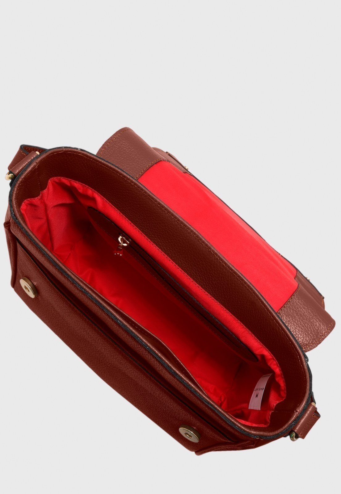 Vista 3 Bolsa Transversal Couro Mariart Sauípe Terracota bordô Mariart bordô