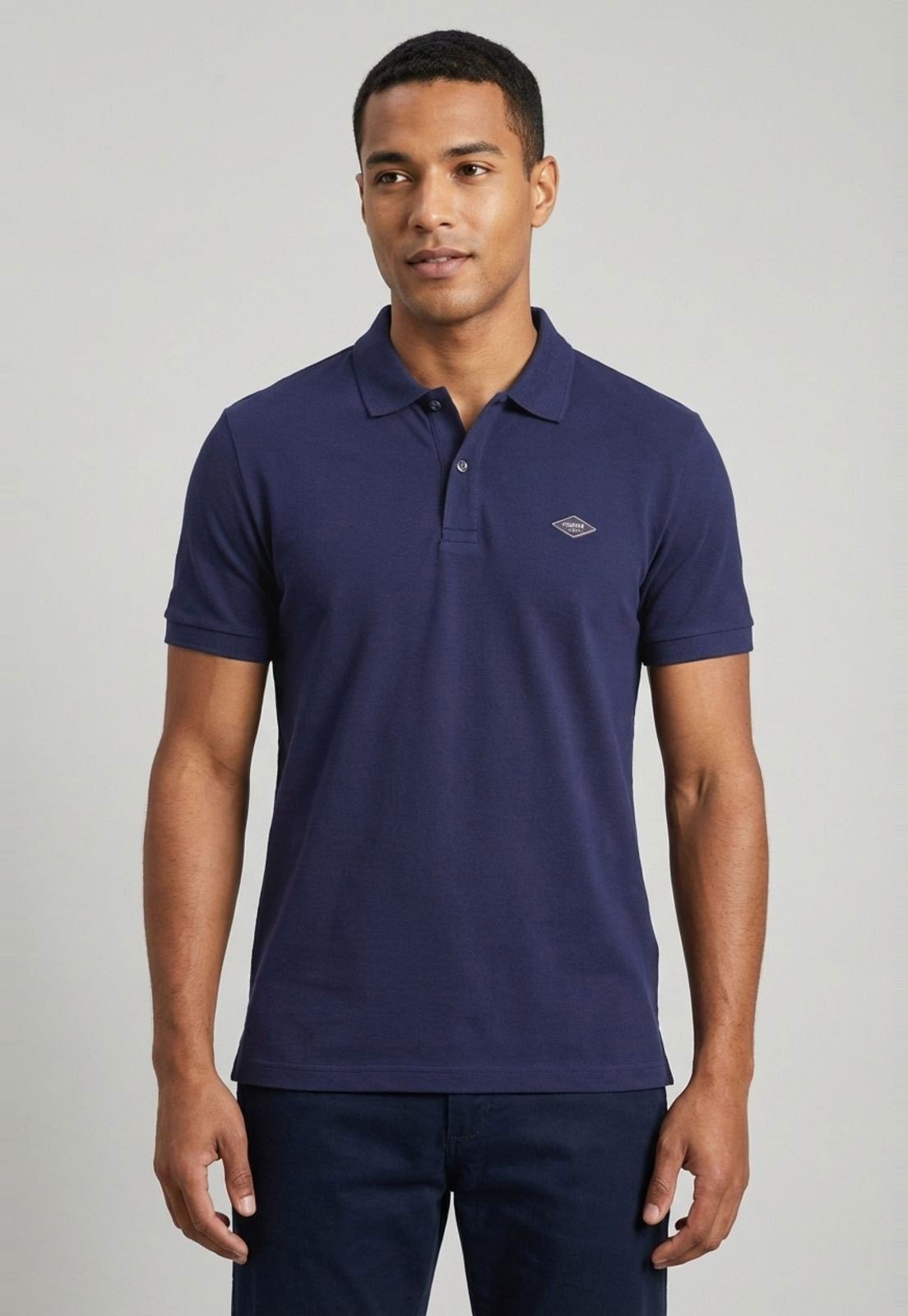 Polo Masculina Colcci Azul Marinho