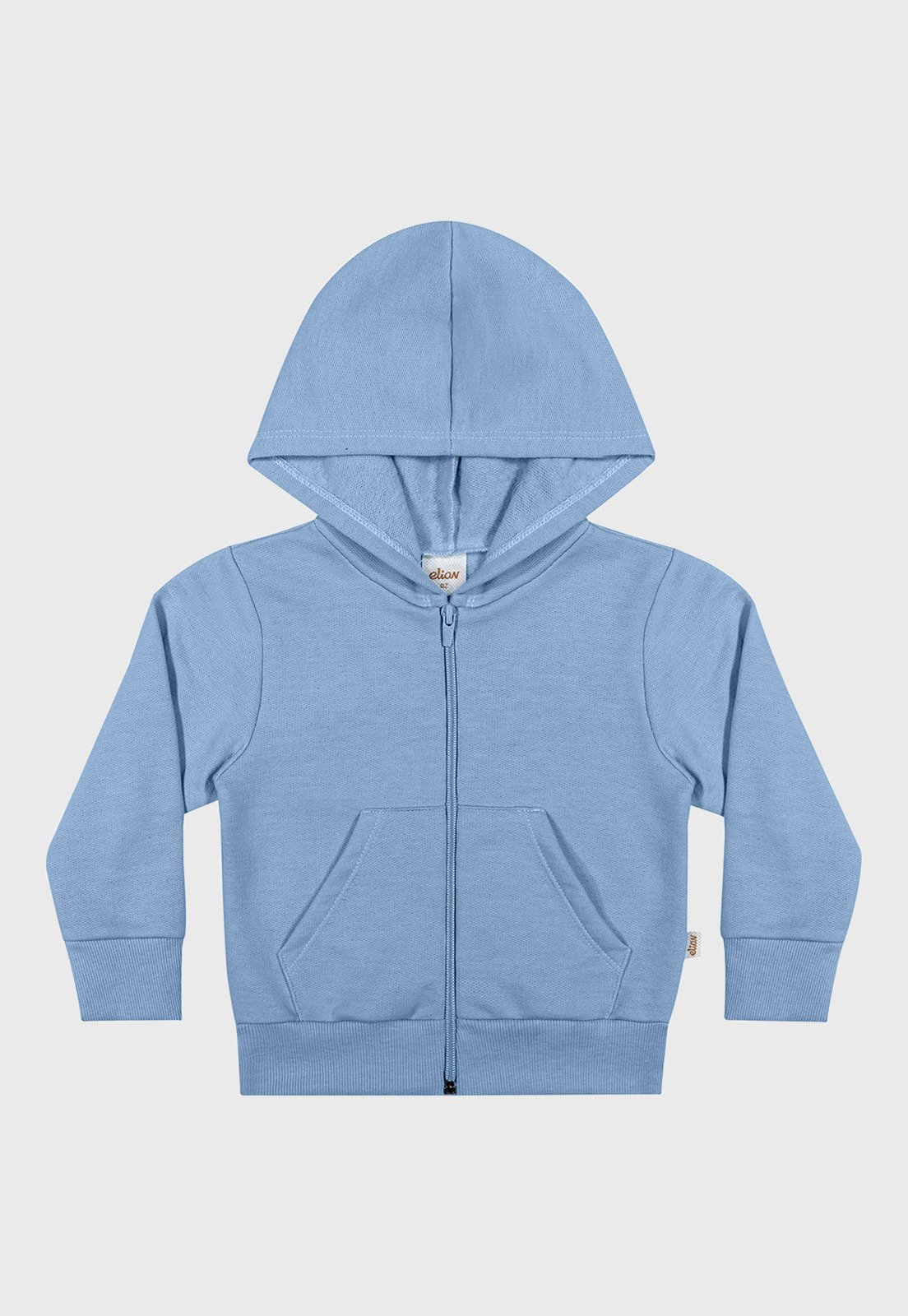 Infantil - Jaqueta Elian Zíper Capuz Azul