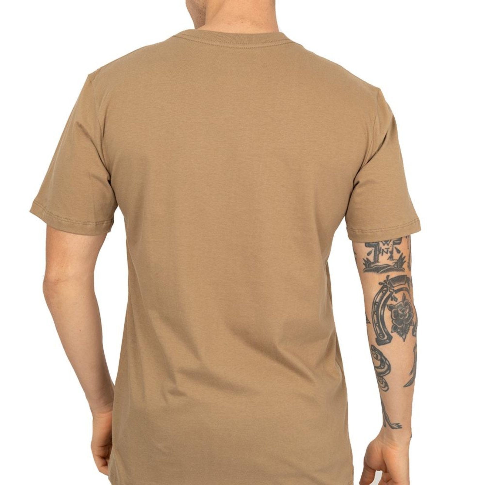 Vista 3 Camiseta RVCA Amini Balance Box SM26 Masculina Caqui Escuro bege caqui RVCA bege caqui