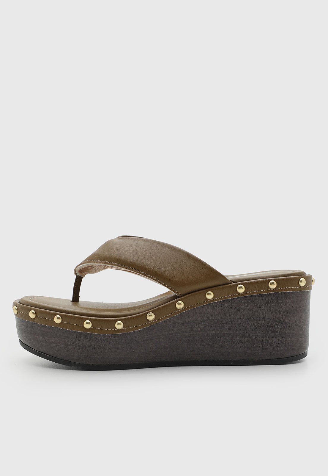 Sandália Feminina Moleca Plataforma Marrom