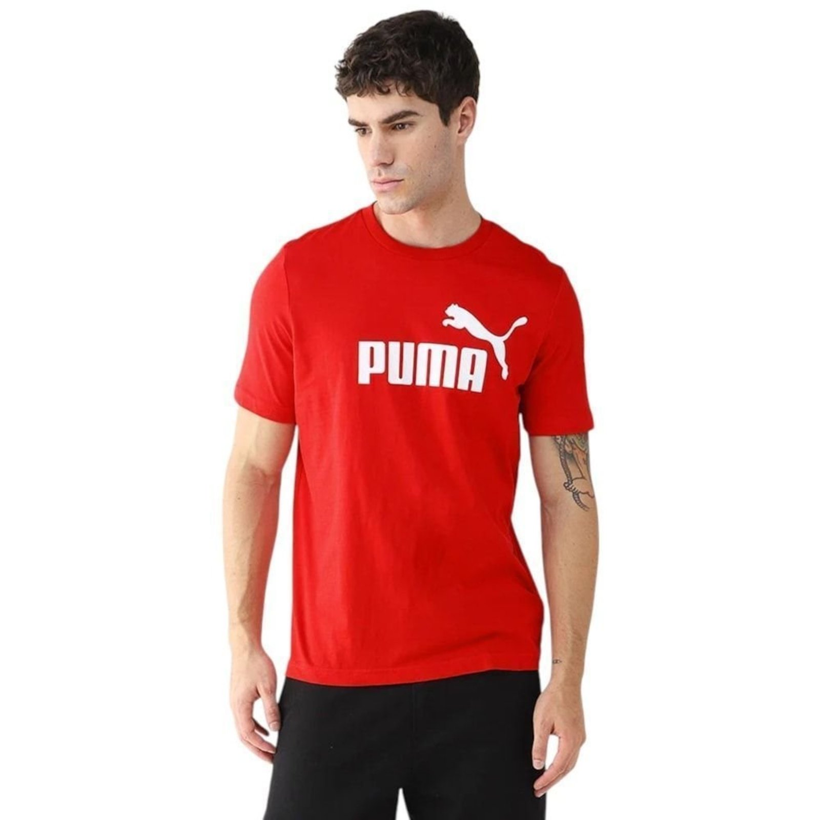 Camiseta Puma Essentials NO. 1 Logo Masculina - Vermelho - Puma