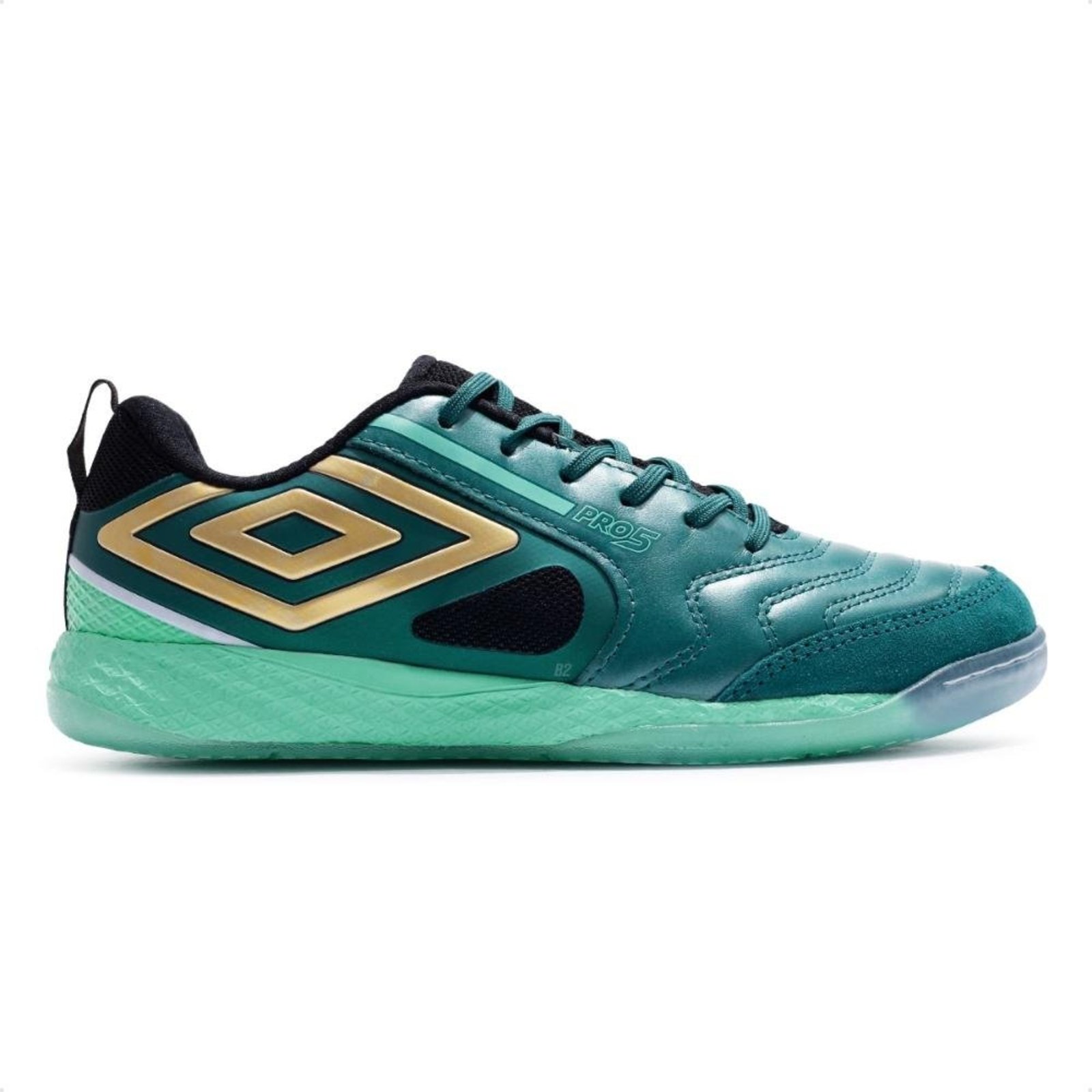 Chuteira Futsal Umbro Pro 5 Bump Masculina Verde