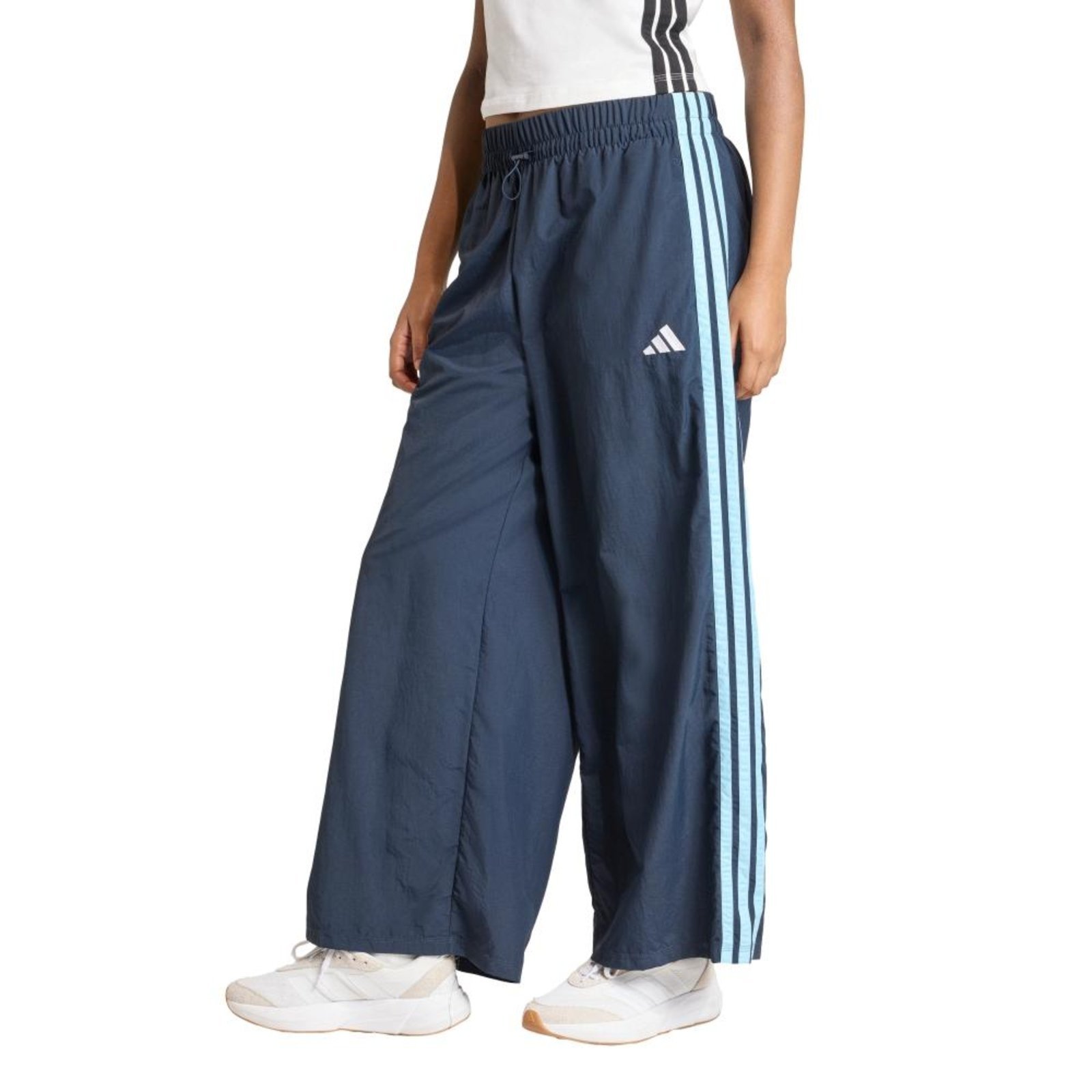 Calça Paraquedas Três Listras Woven adidas Sportswear Azul