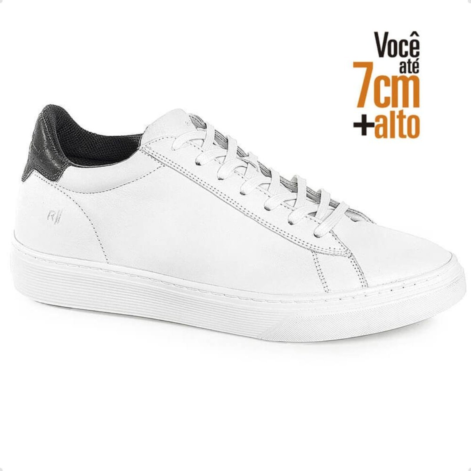 Sapato Social Rafarillo Couro Fly Você + Alto Branco