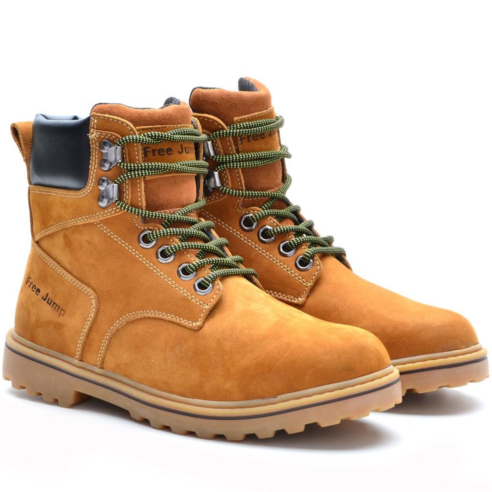 Bota Coturno Masculino Adventure Couro Conforto Amarelo 45 Amarelo