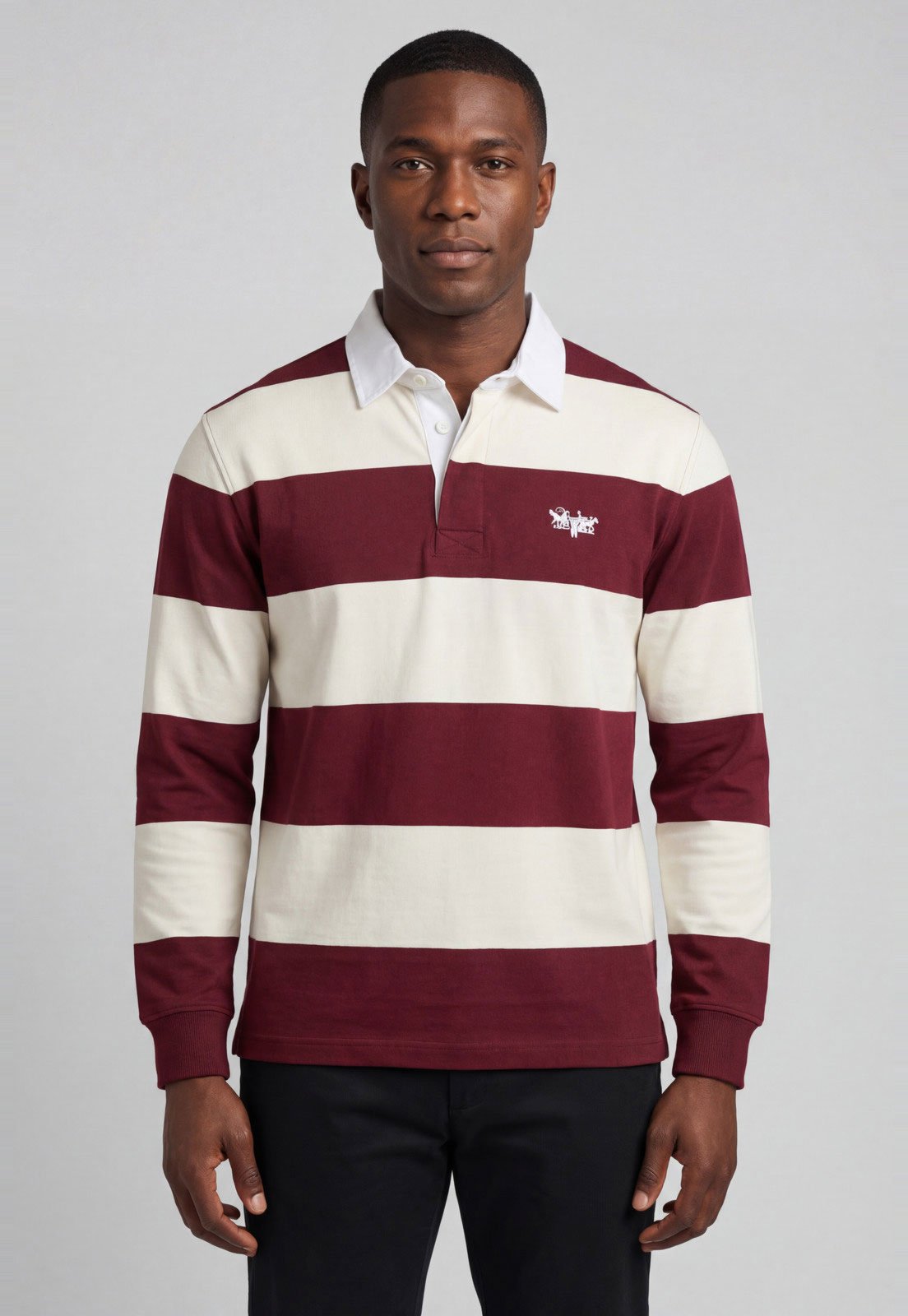 Camisa Polo Masculina Levis Rugby Listrada Vinho