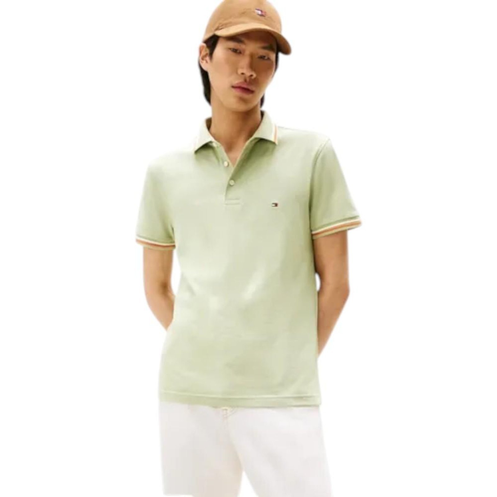 Camisa Polo Tommy Hilfiger Tipped Slim Fit Masculina