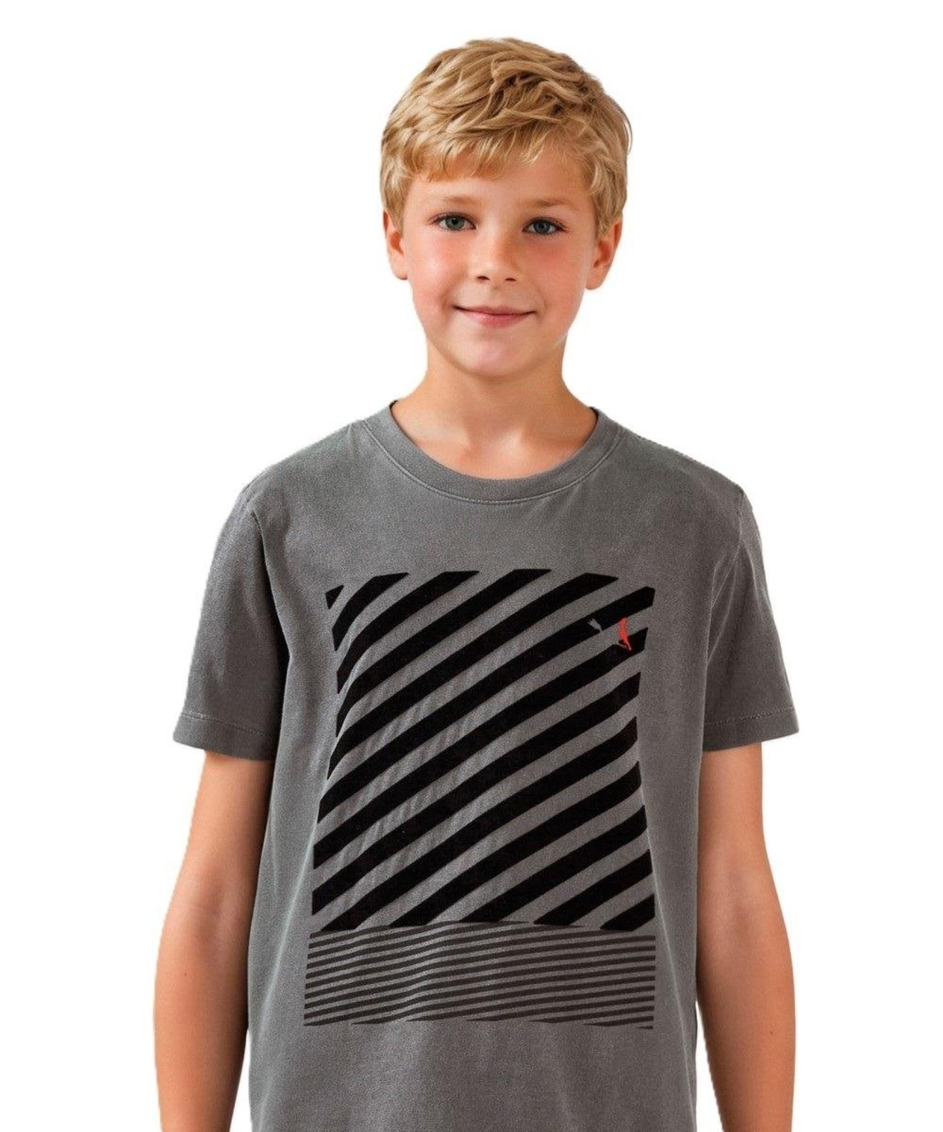 Infantil - Camiseta Estampada Faixa Preta Reserva Mini