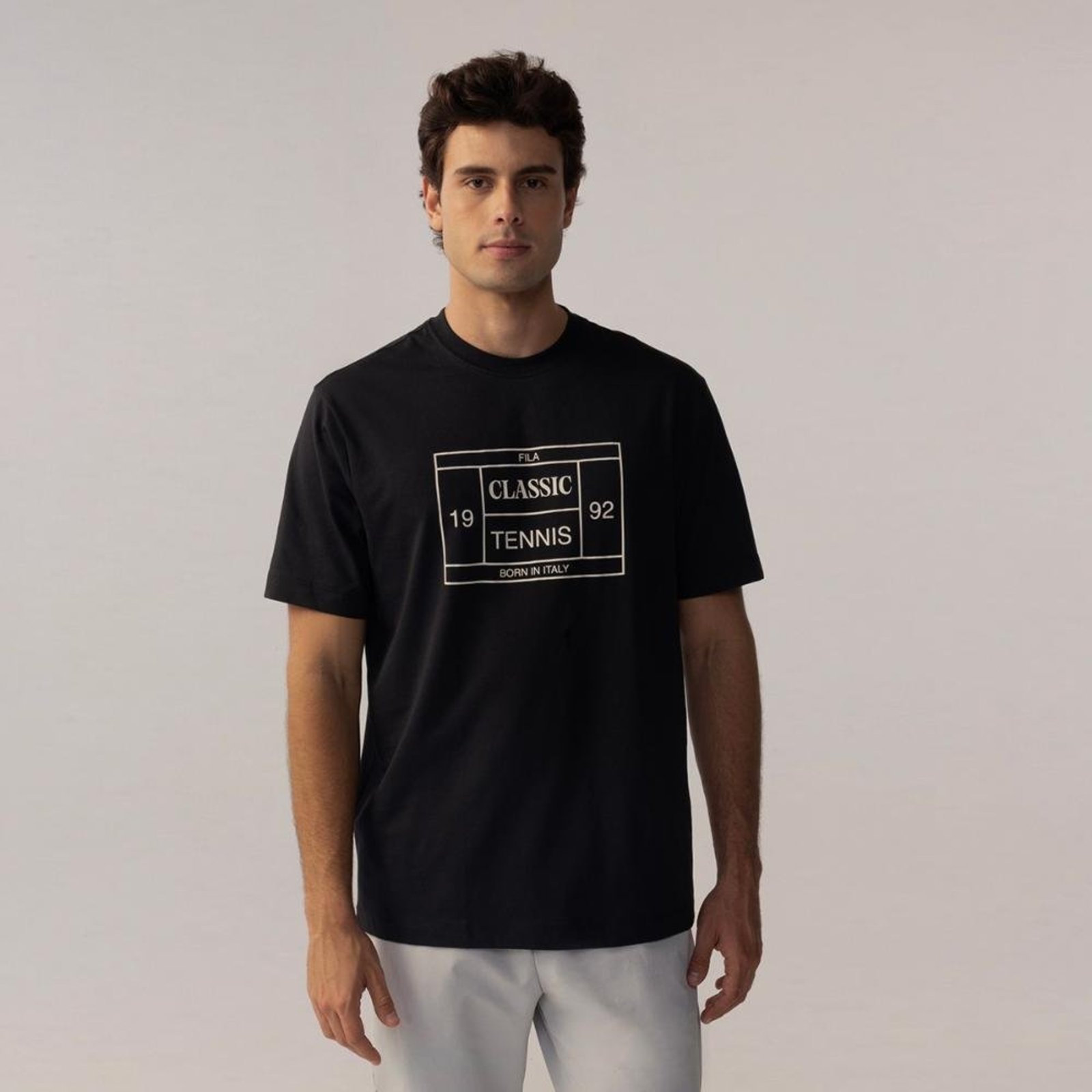 Camiseta Fila Comfort Tennis Union Classics Masculina Incolor