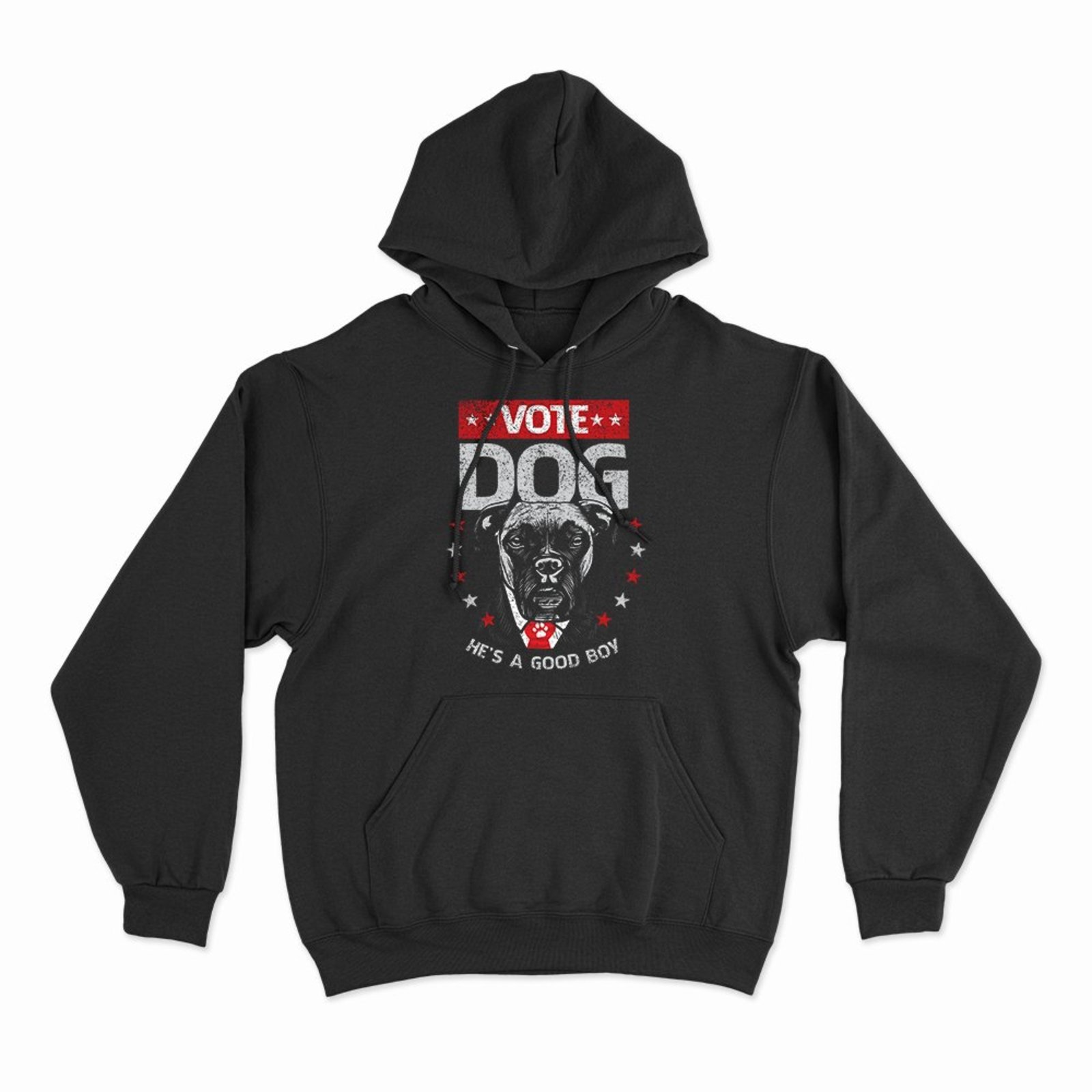 Moletom Com Capuz Vote Dog - Preto - Casual - Studio Geek
