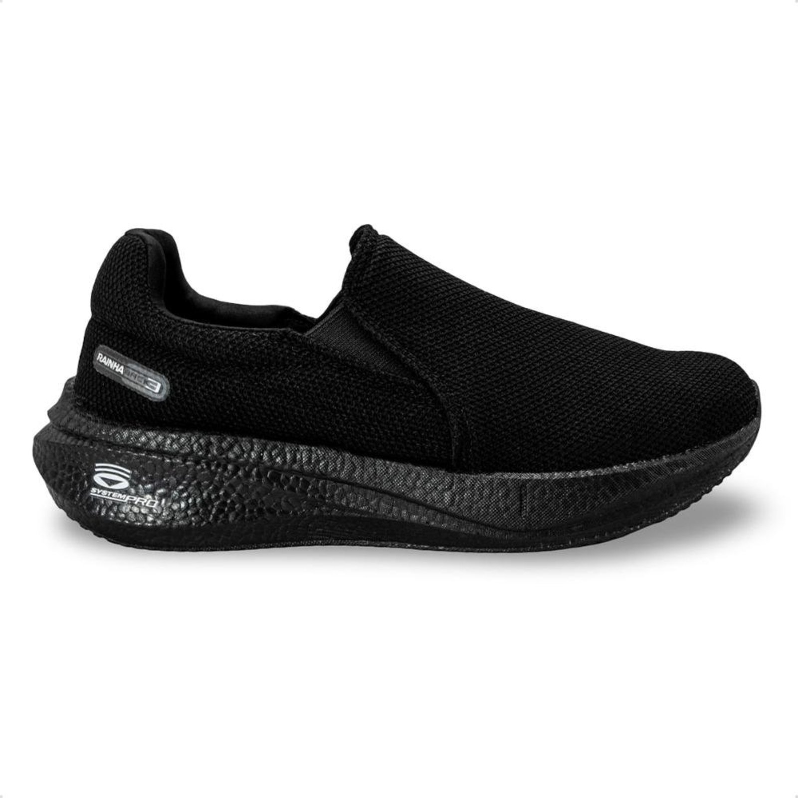 Tênis Rainha Masculino Slip On Back III Preto