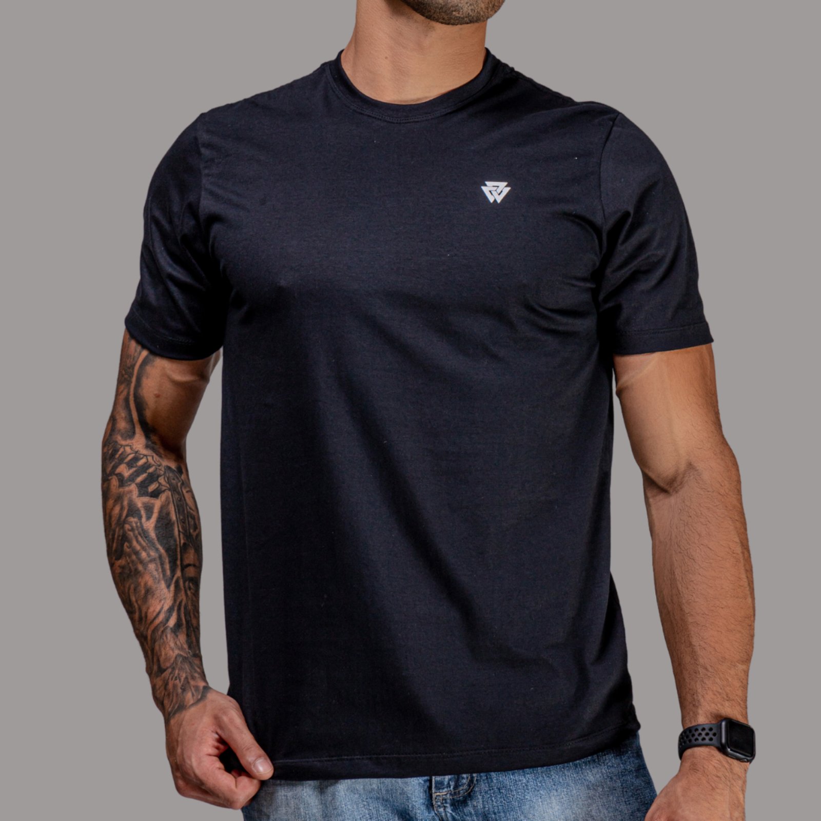 Volgatte – Camiseta Camisa Masculina 100% Algodão Cor Preto