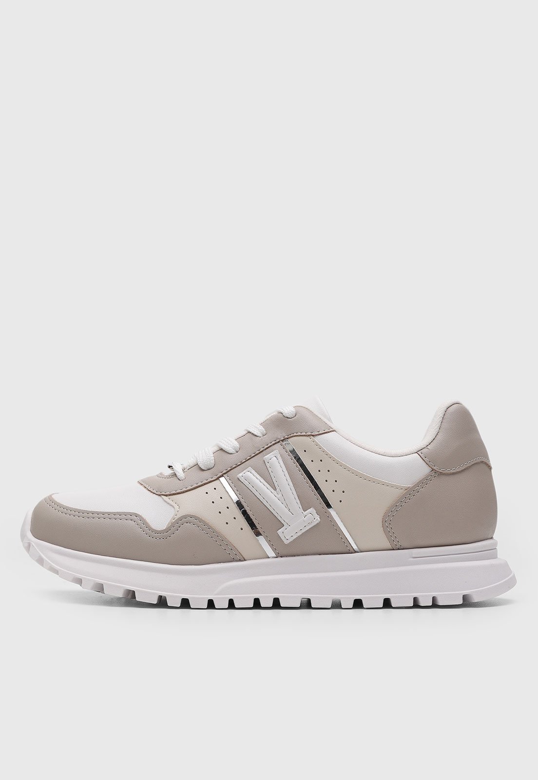 Tênis Feminino Vizzano Bico Redondo Branco