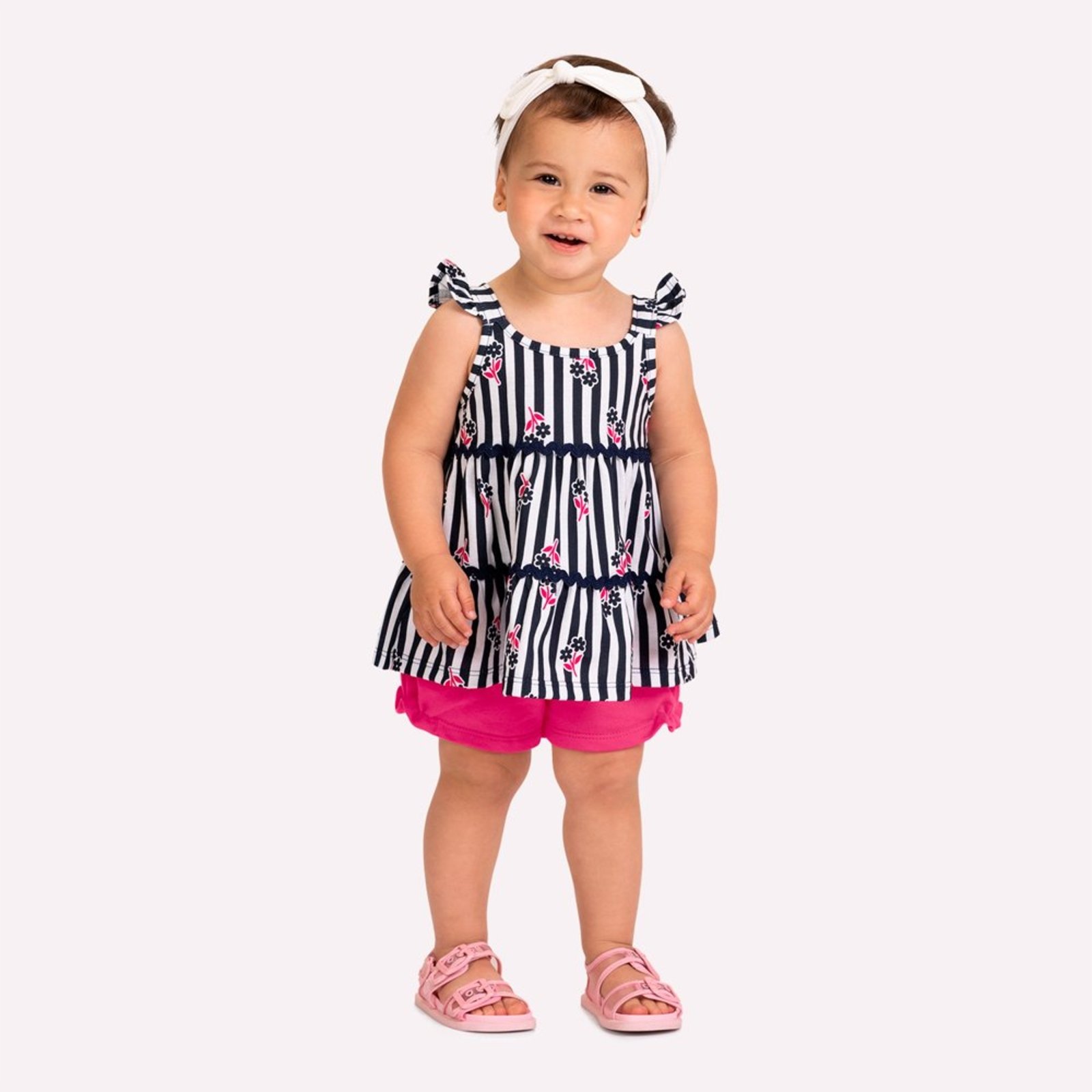 Infantil - Conjunto Menina Listras Kyly