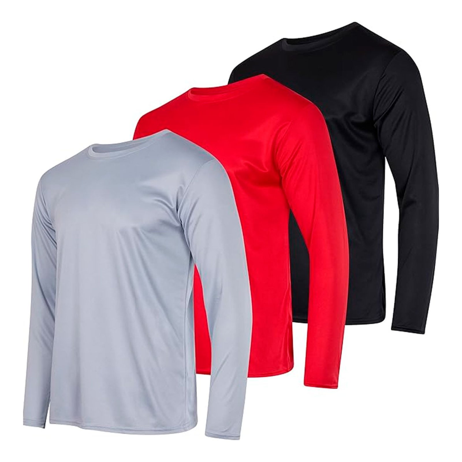 Kit com 3 Camisetas UV Masculinas Proteção Solar FPS50+ Sortidas