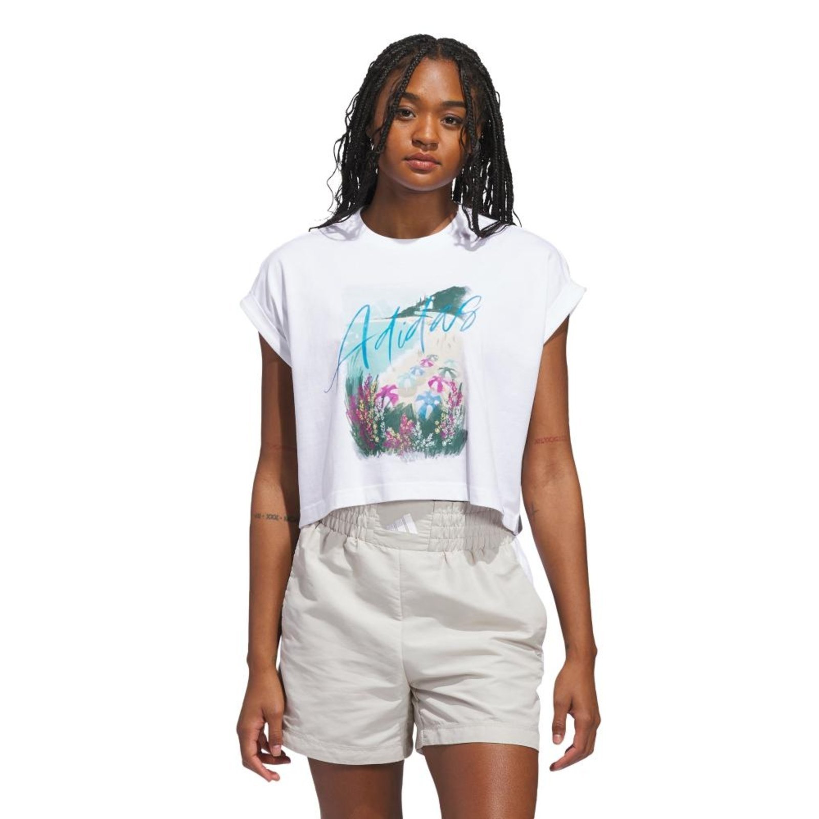 CAMISETA ESTAMPADA SUMMER ROMANCE adidas Sportswear Branco