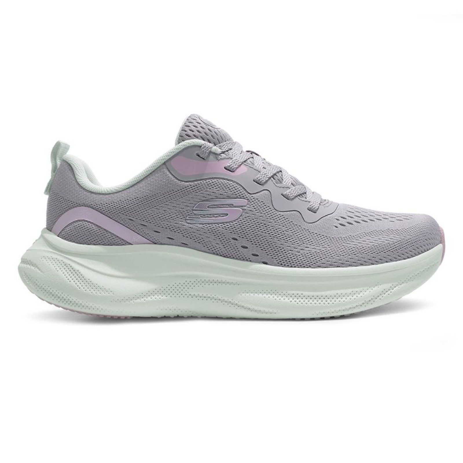 Tênis Skechers Cloud Feminino Cinza