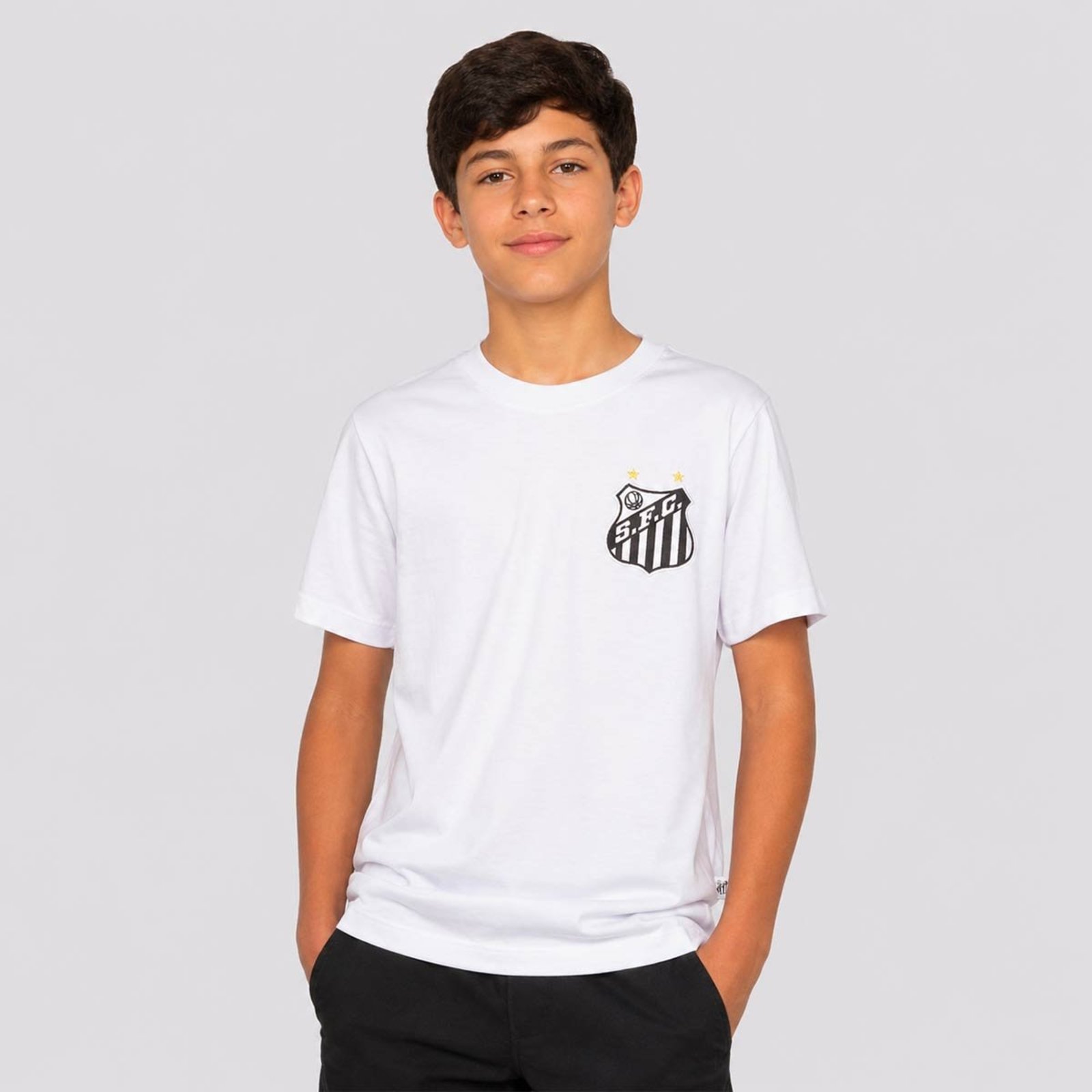 Camisa Santos Classic Juvenil Branca
