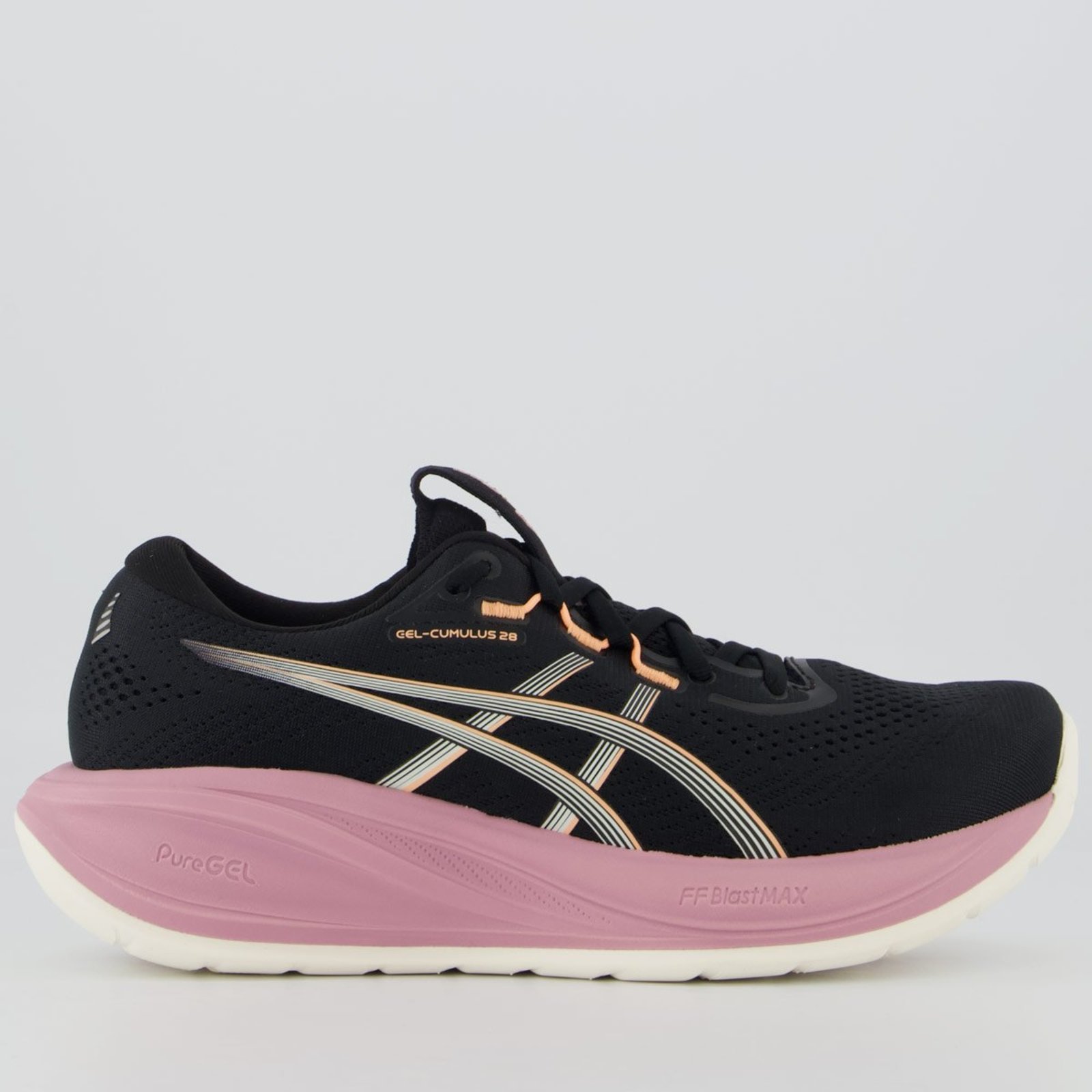 Tênis Asics Gel Cumulus 28 Feminino Preto e Lilás
