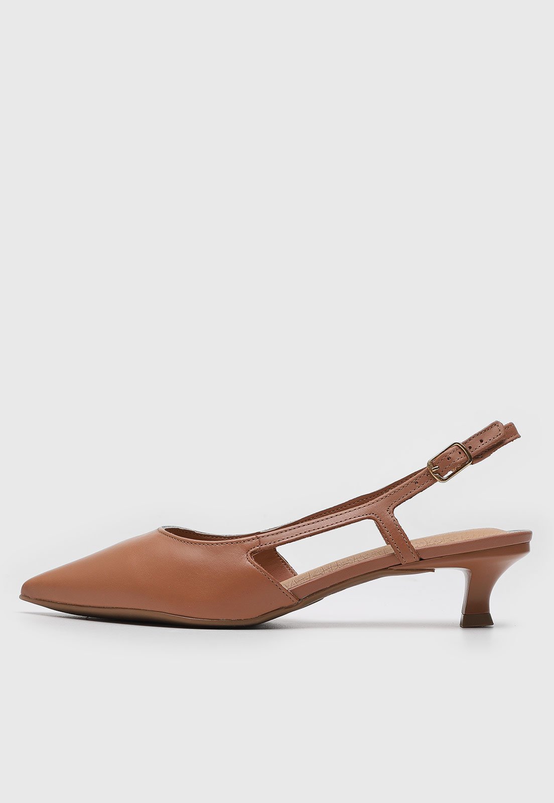 Scarpin Feminino Bottero Salto Baixo Marrom