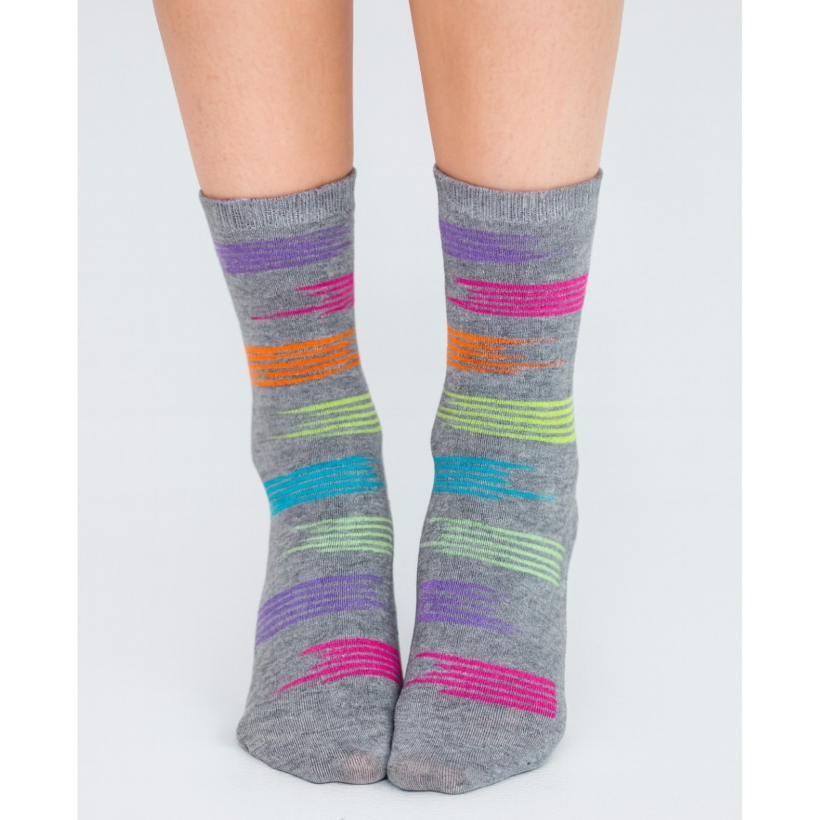 Meia Estampada Feminina Cano Longo Selene Meia Estampada Feminina Cano Longo Selene