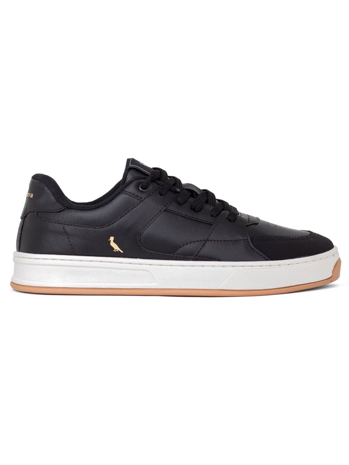 Tênis Masculino Reserva RSV Go Casual Roma Cadarço Confortável Preto