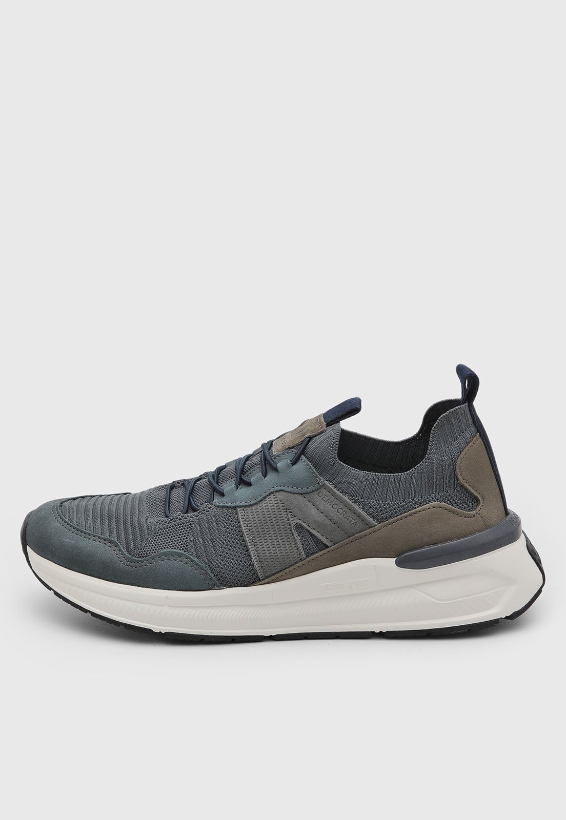 Tênis Knit Masculino Democrata Urban Grafite