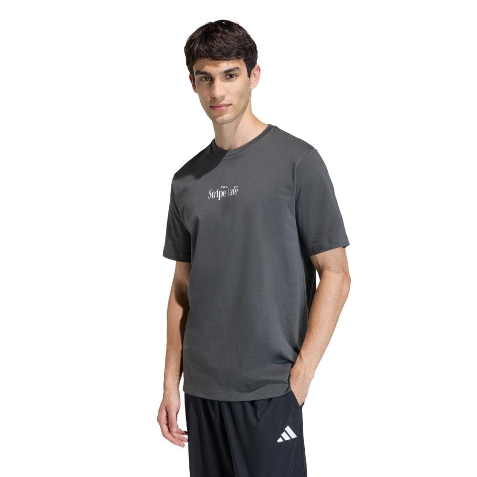 CAMISETA ESTAMPADA COFFEE CAFE DONUT BOX adidas Sportswear Cinza