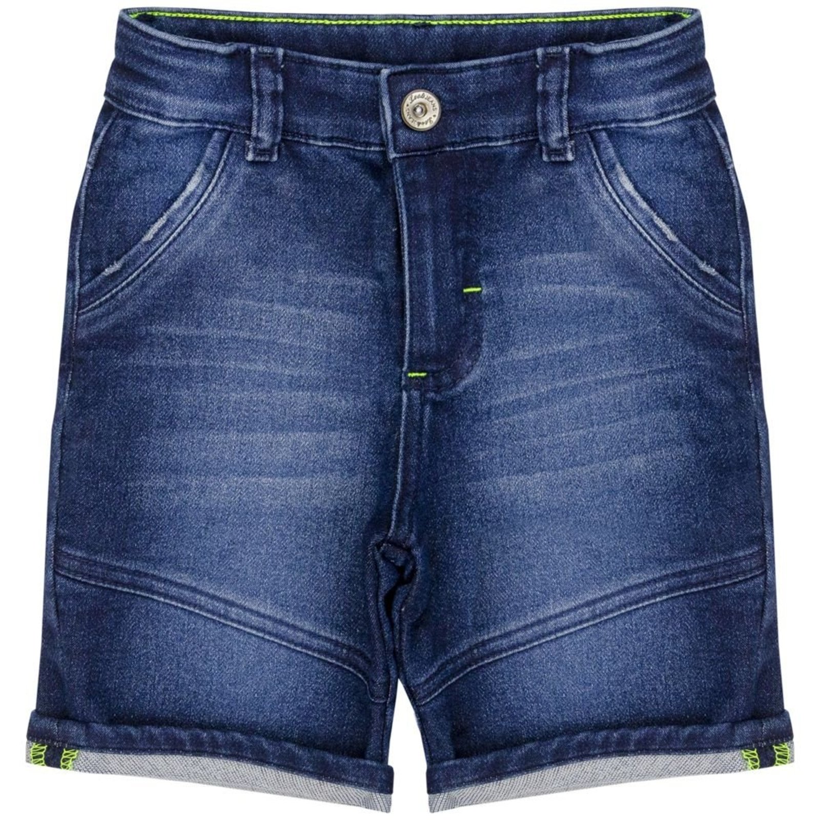 Infantil - Shorts Look Jeans Moletom Jeans