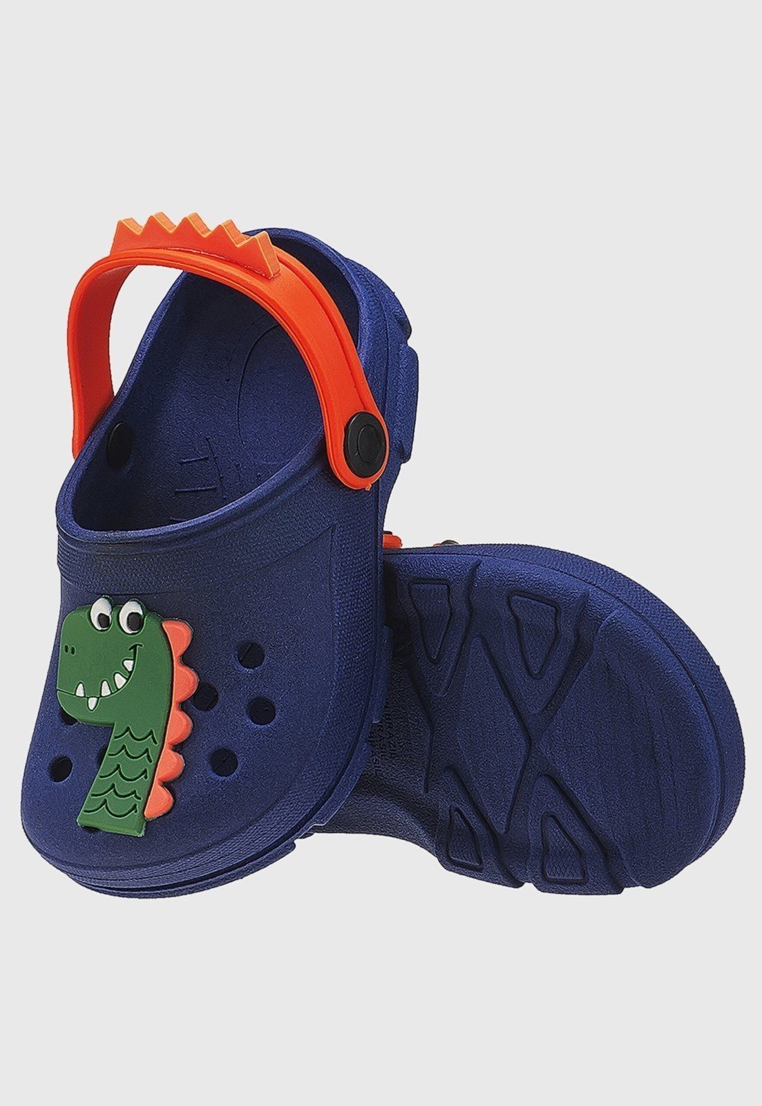 Infantil - Babuche Menino Dinossauro Crista Marinho tep