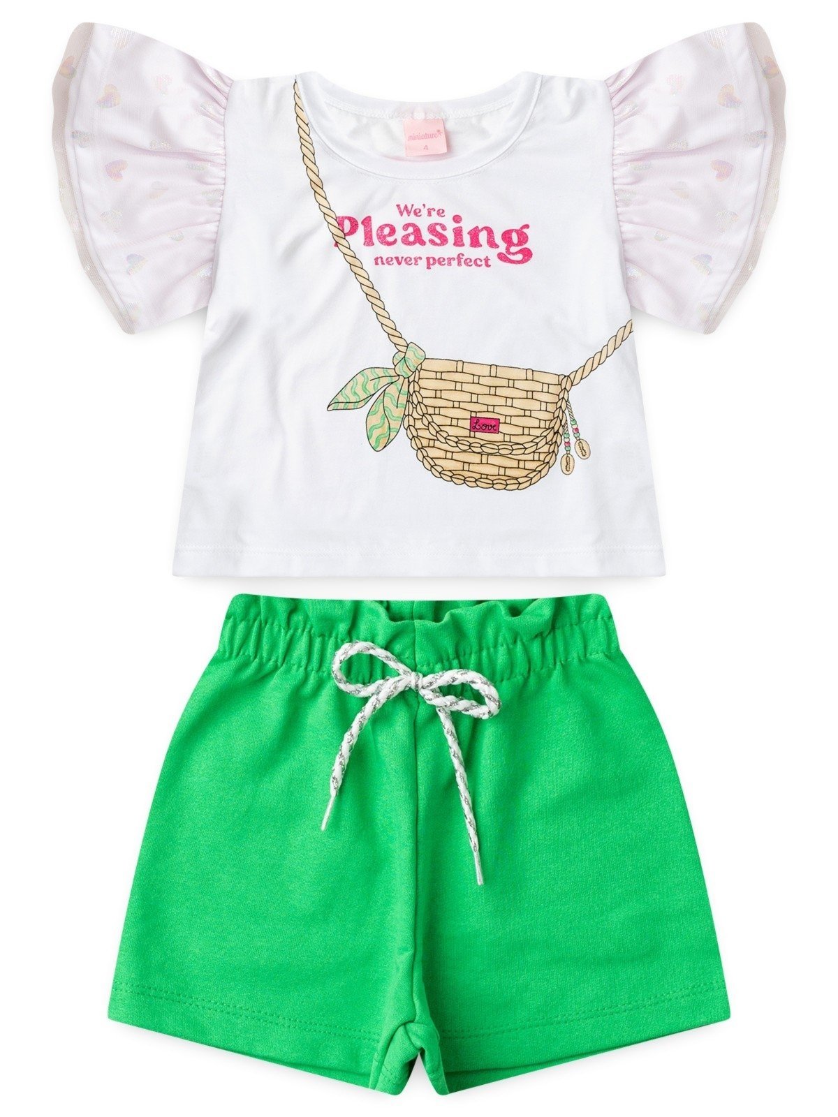 Vista 2 Infantil - Conjunto Platinum Bolsinha PLATINUM KIDS branco PLATINUM KIDS branco