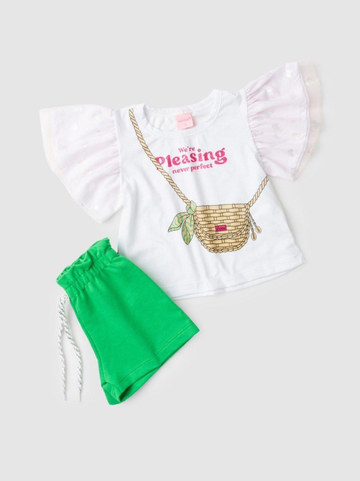 Vista 3 Infantil - Conjunto Platinum Bolsinha PLATINUM KIDS branco PLATINUM KIDS branco