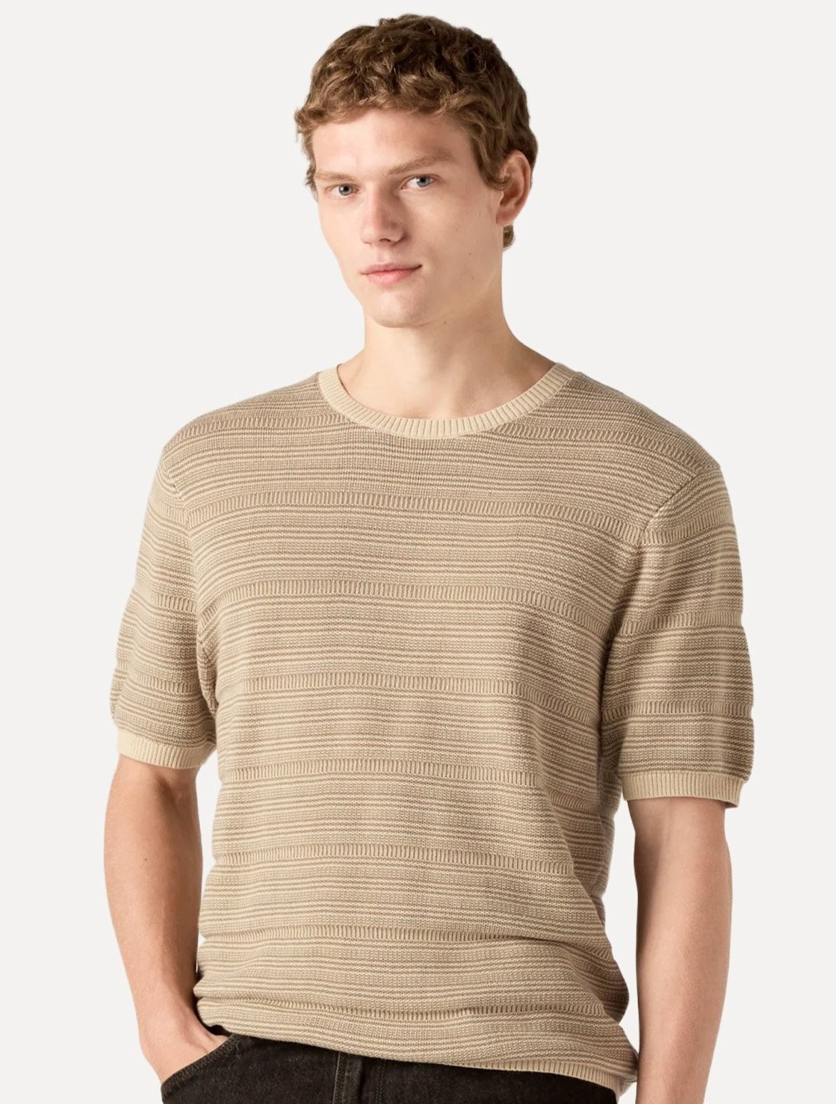 Camiseta Levis Masculina Ani Sweater Cáqui