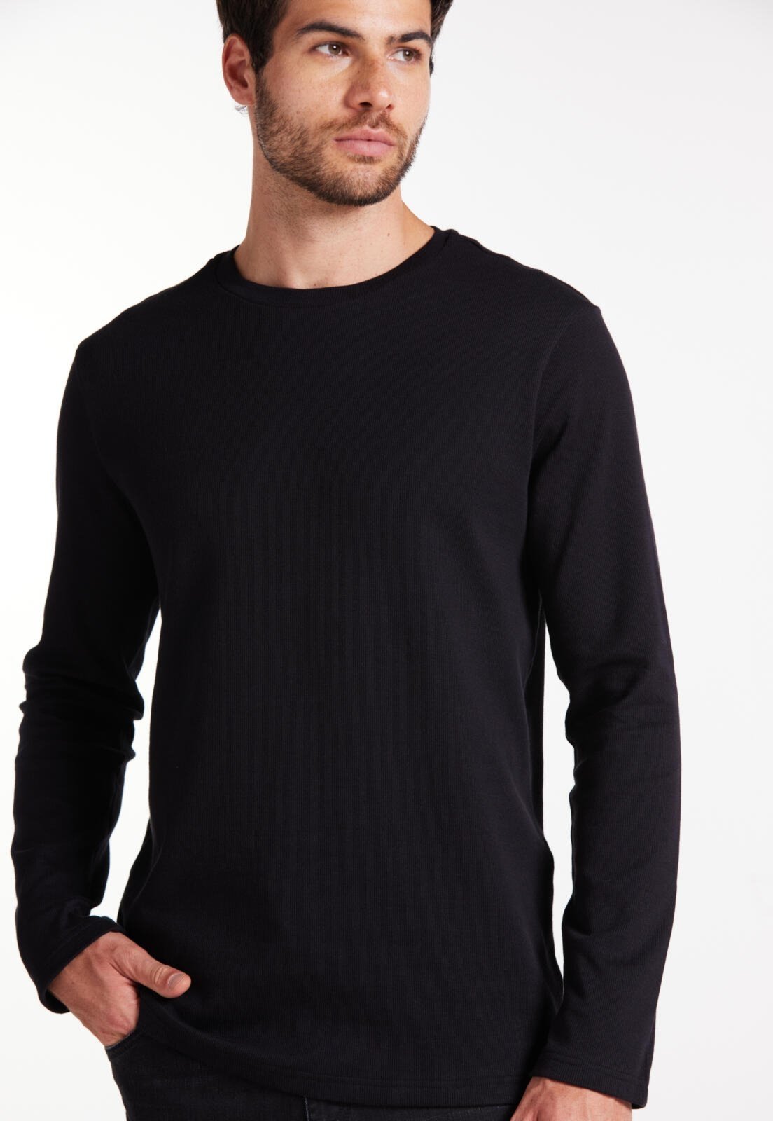 Blusa Slim Malha Tricot Traymon Preto