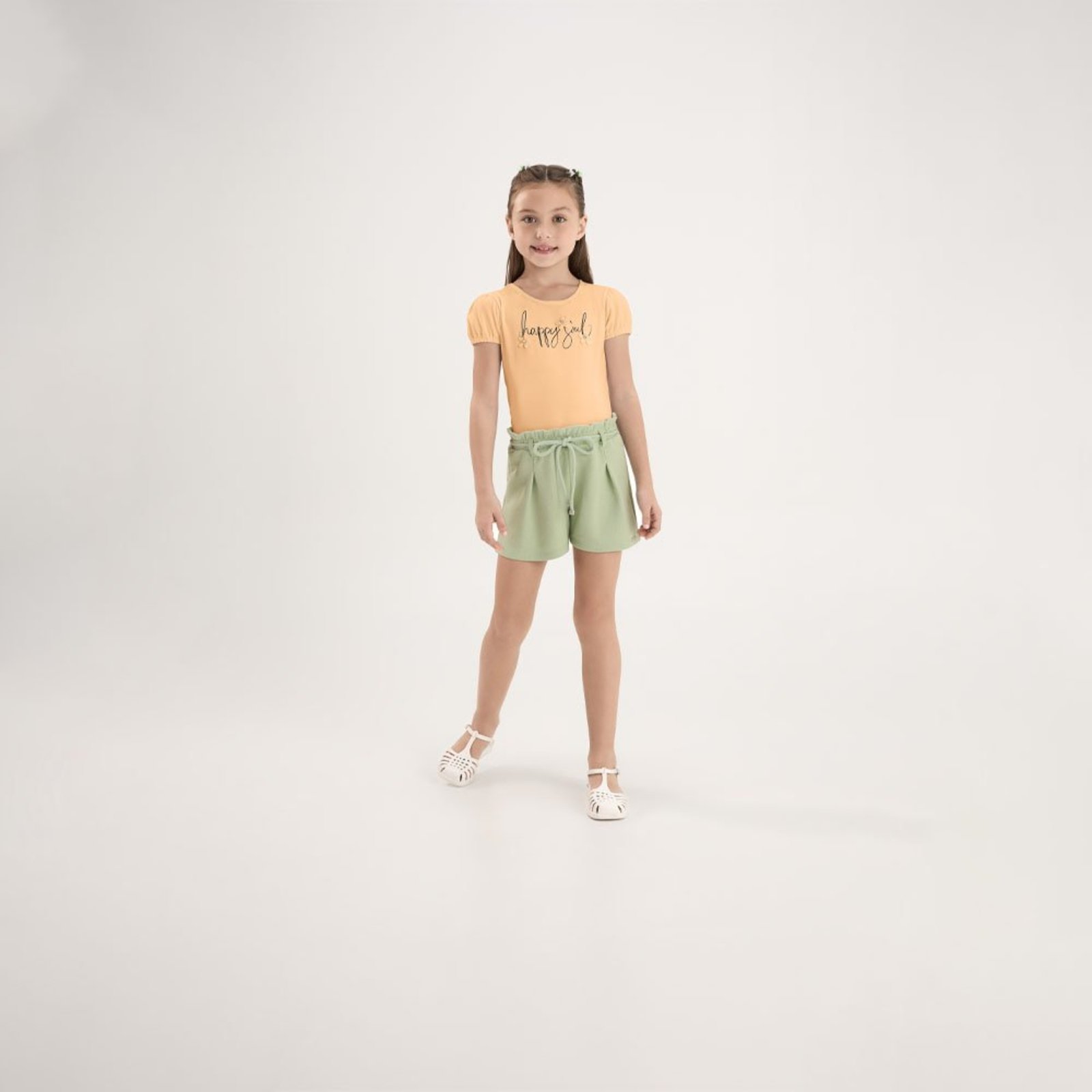 Infantil - Blusa Laranja Pulla Bulla Menina - 53805-1292