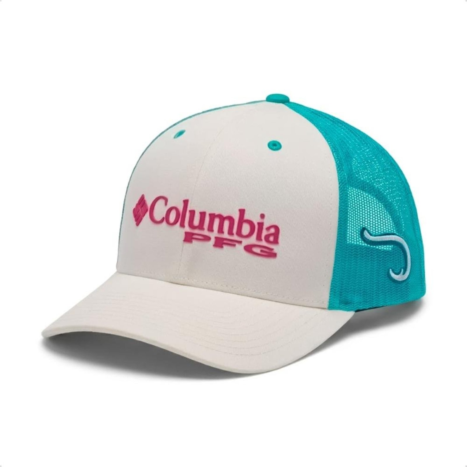 Boné Columbia Unissex PFG Mesh Snap Back Branco