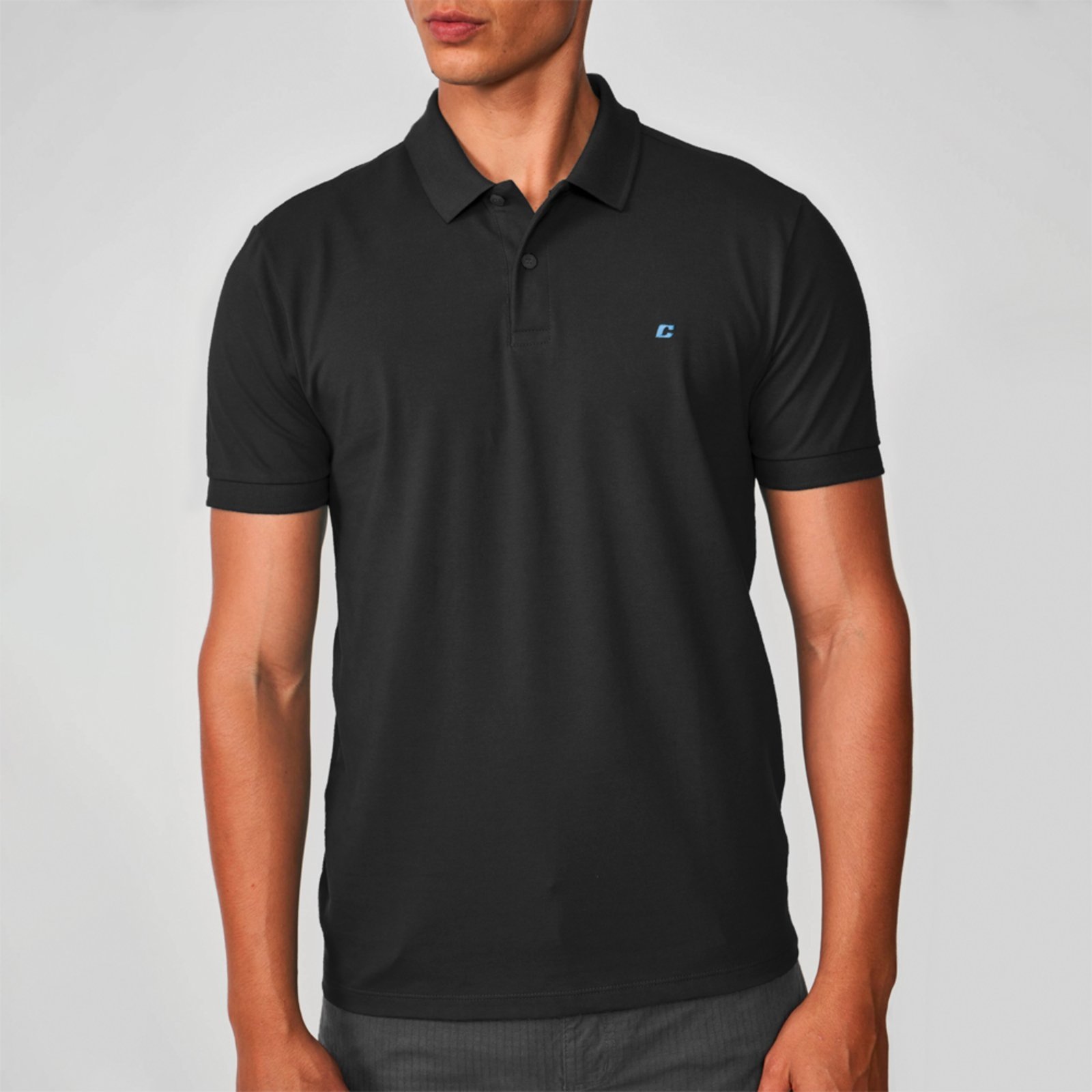 Camisa Polo Colcci Logo Ve25 Preto Masculino