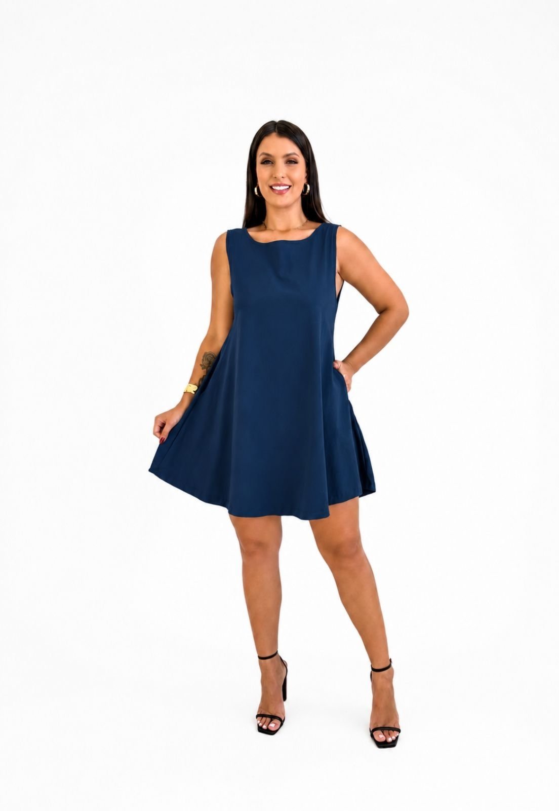 Vestido Maria Paes Curto Marinho