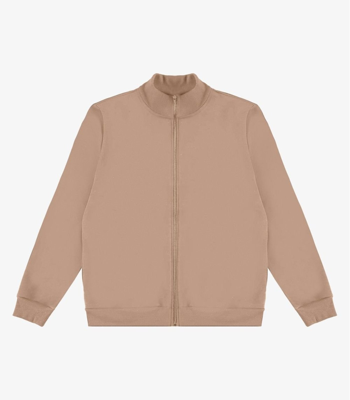 Jaqueta Masculina Moletom Felpado Diametro Marrom